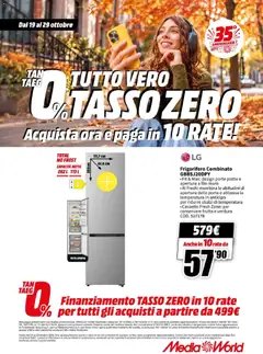 Anteprima del volantino Media World volantino valido a partire dal 19/10/2026 | Pagina: 53 | Prodotti: Porta, Frutta, Frigorifero, Congelatore
