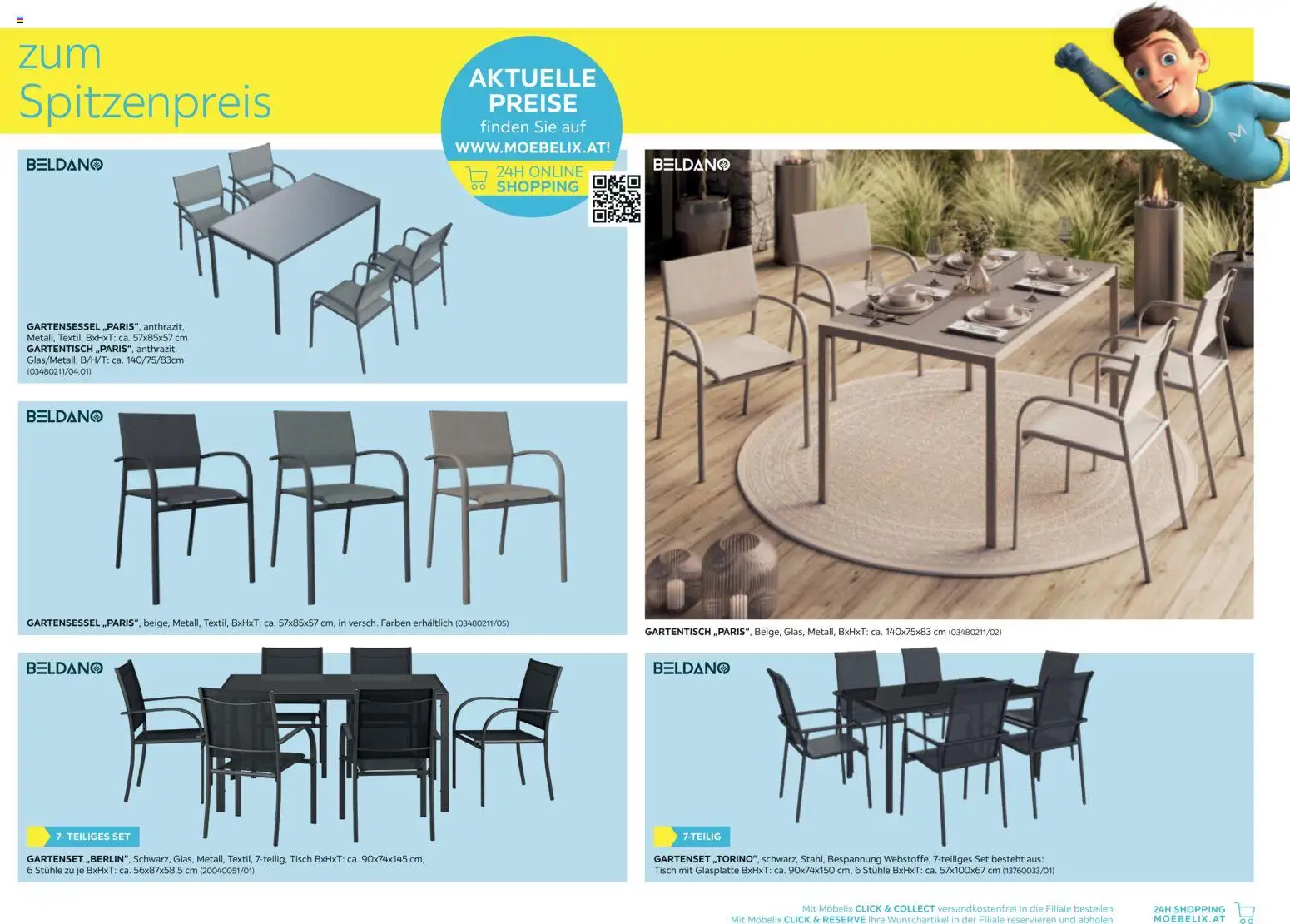 Möbelix Gartenmöbel gültig ab 16.03.2026 | Seite: 21 | Produkte: Tisch