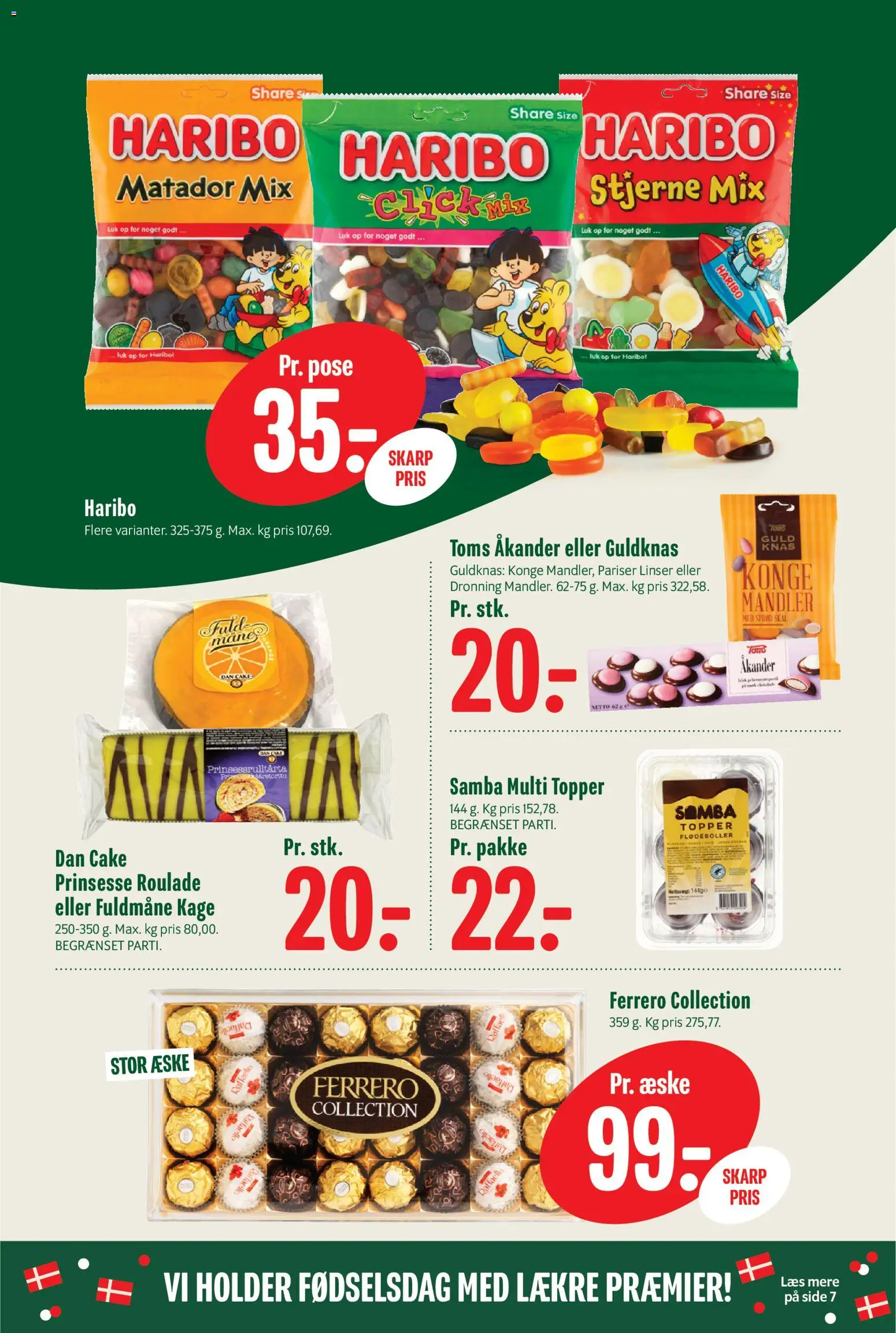 Min Købmand tilbudsavis – gyldig fra 21/08/2026 | Side: 12 | Produkter: Flødeboller, Mandler, Linser, Raffaello