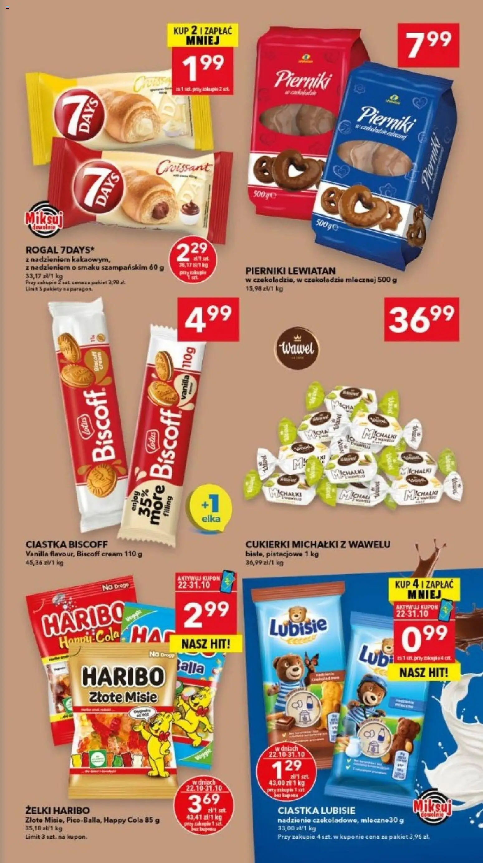 Lewiatan gazetka - Szczecin od 22.10.2026 | Strona: 9 | Produkty: Pierniki, Żelki, Cukierki, Ciastka