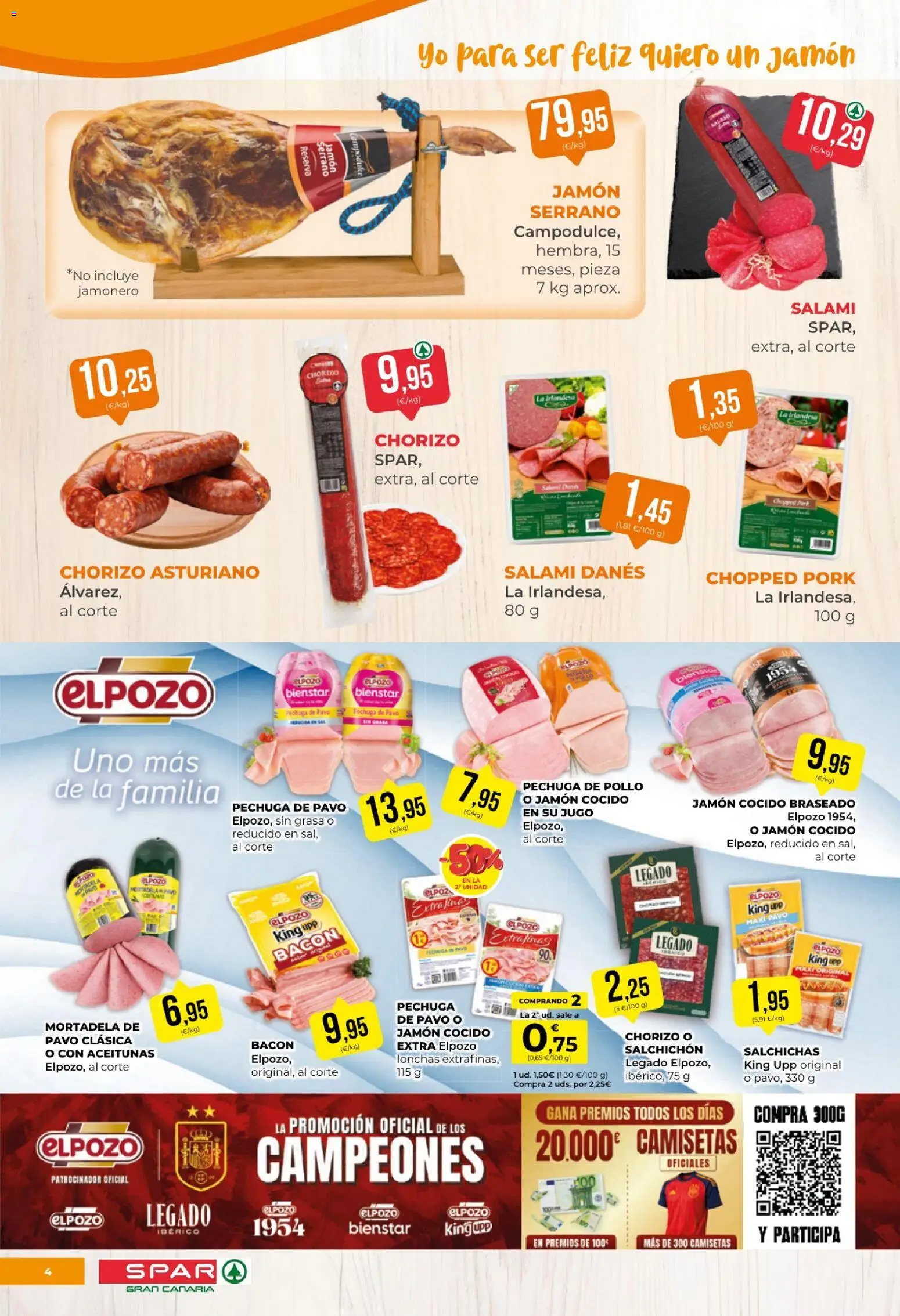 Spar folleto │ válido desde el 30/10/2026 | Página: 4 | Productos: Jamón serrano, Jugo, Salami, Bacon