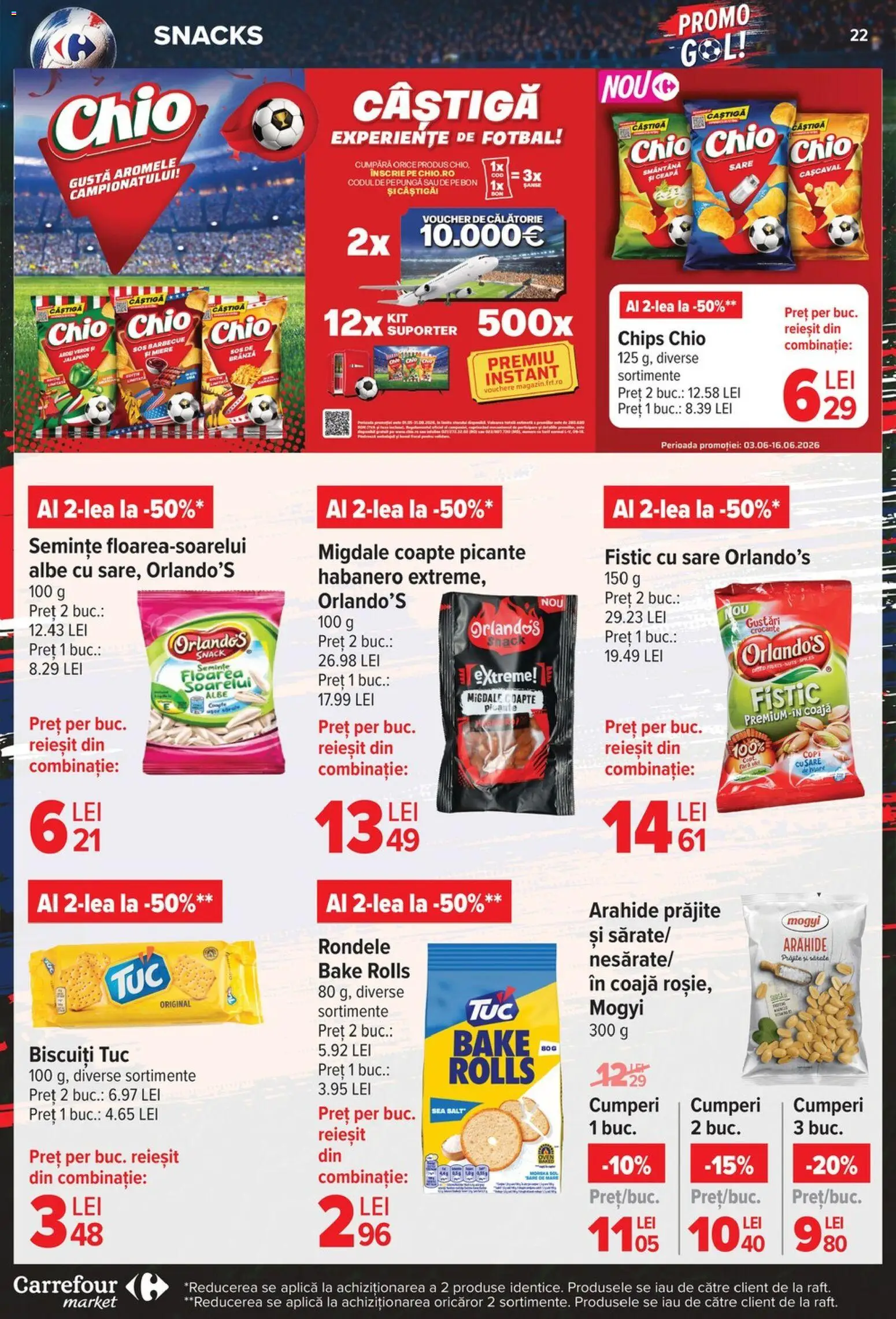 Noul catalog Carrefour – valabil de la 03.06.2026 | Pagină: 22 | Produse: Semințe, Fistic, Smântână, Ceapă