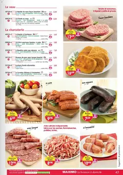 Maximo - Prévisualisation de Maximo catalogue valide à partir de 17/07/2026 | Page: 43 | Produits: Cervelas, Four, Emmental, Porc