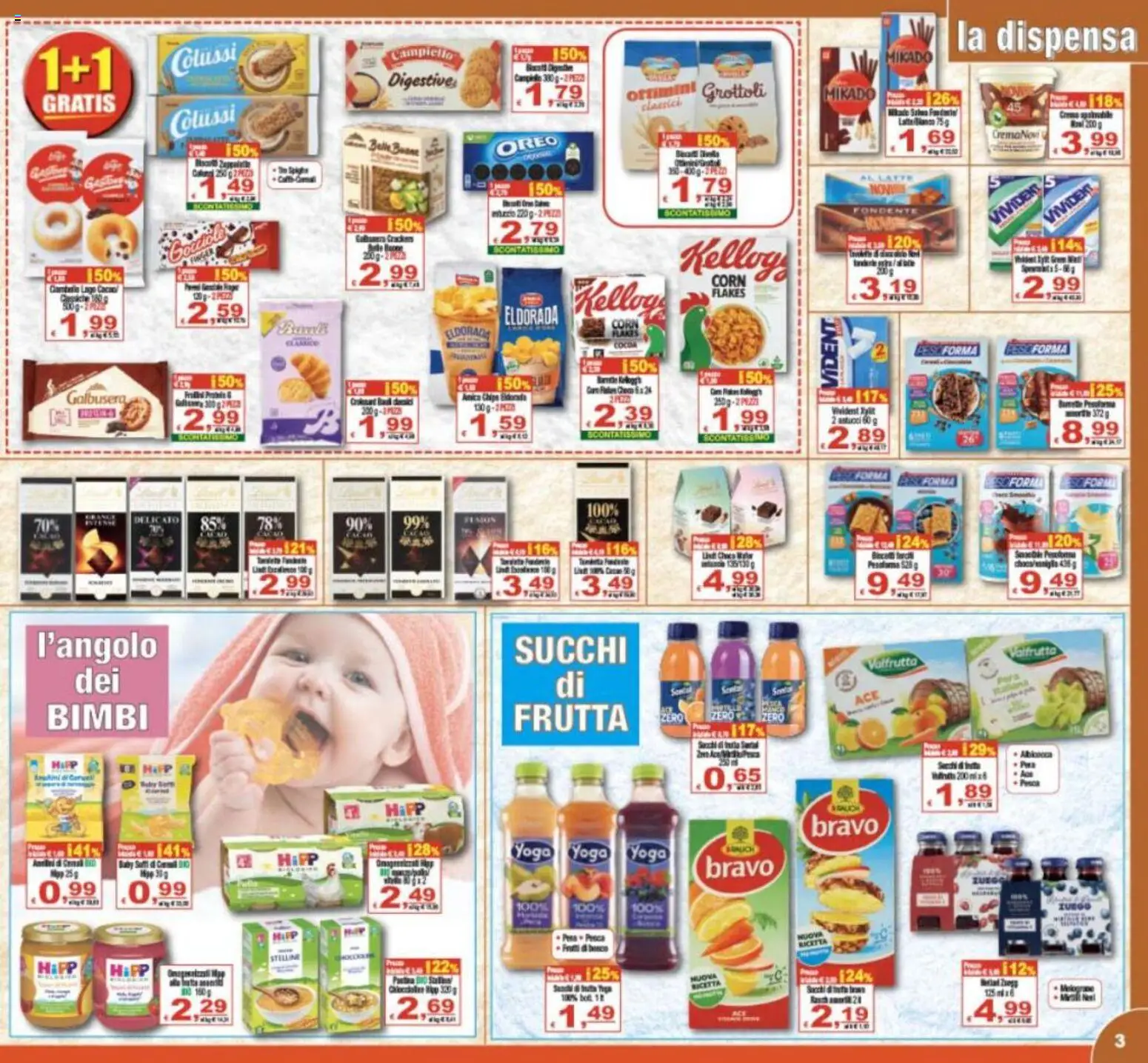 Volantino CTS del 29.04.2026 | Pagina: 3 | Prodotti: Frutta, Latte, Cacao