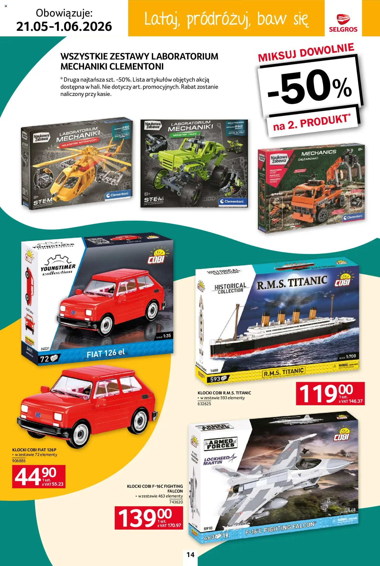 Selgros cash&carry gazetka - Dzień Dziecka od 21.05.2026 | Strona: 14 | Produkty: Sól
