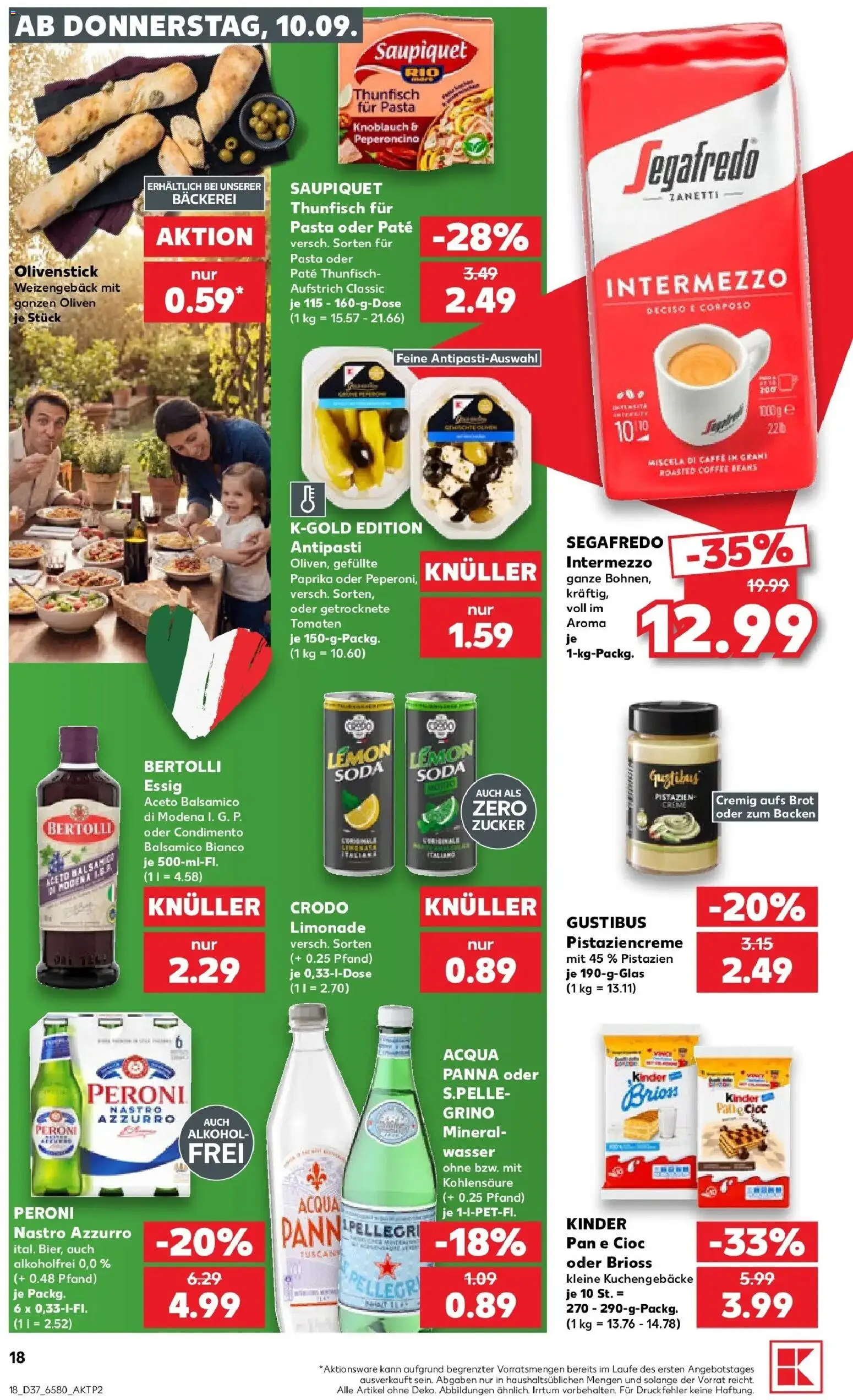 Prospekt Kaufland ab 07.09.2026 » Angebote Online zum Blättern | Seite: 27 | Produkte: Bäckerei, Balsamico, Alkohol, Zucker