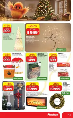 Auchan Karácsonyi ajánlataink - amely érvényes a következő dátumtól: 2026.10.22. | Oldal: 45