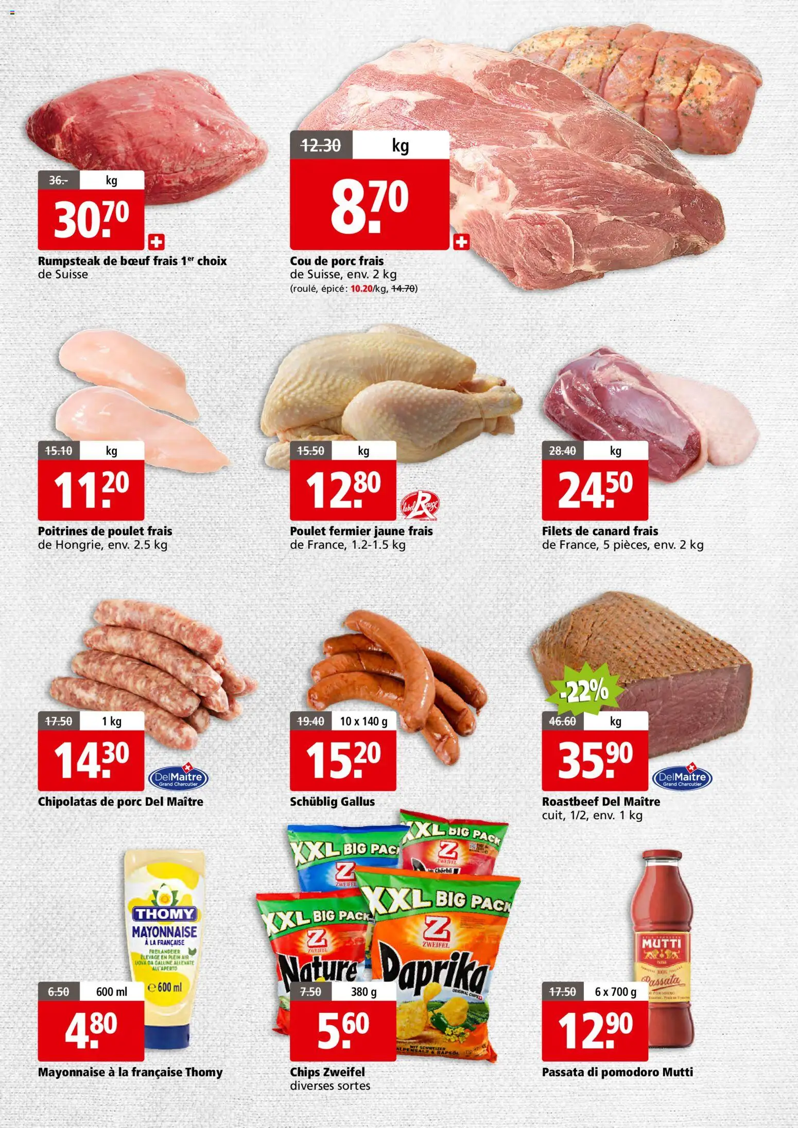 Aligro aktionen Business Chavannes, Matran, Genève, Sion – gültig ab 20.07.2026 | Seite: 3 | Produkte: Chips, Mayonnaise, Tabasco Sauce