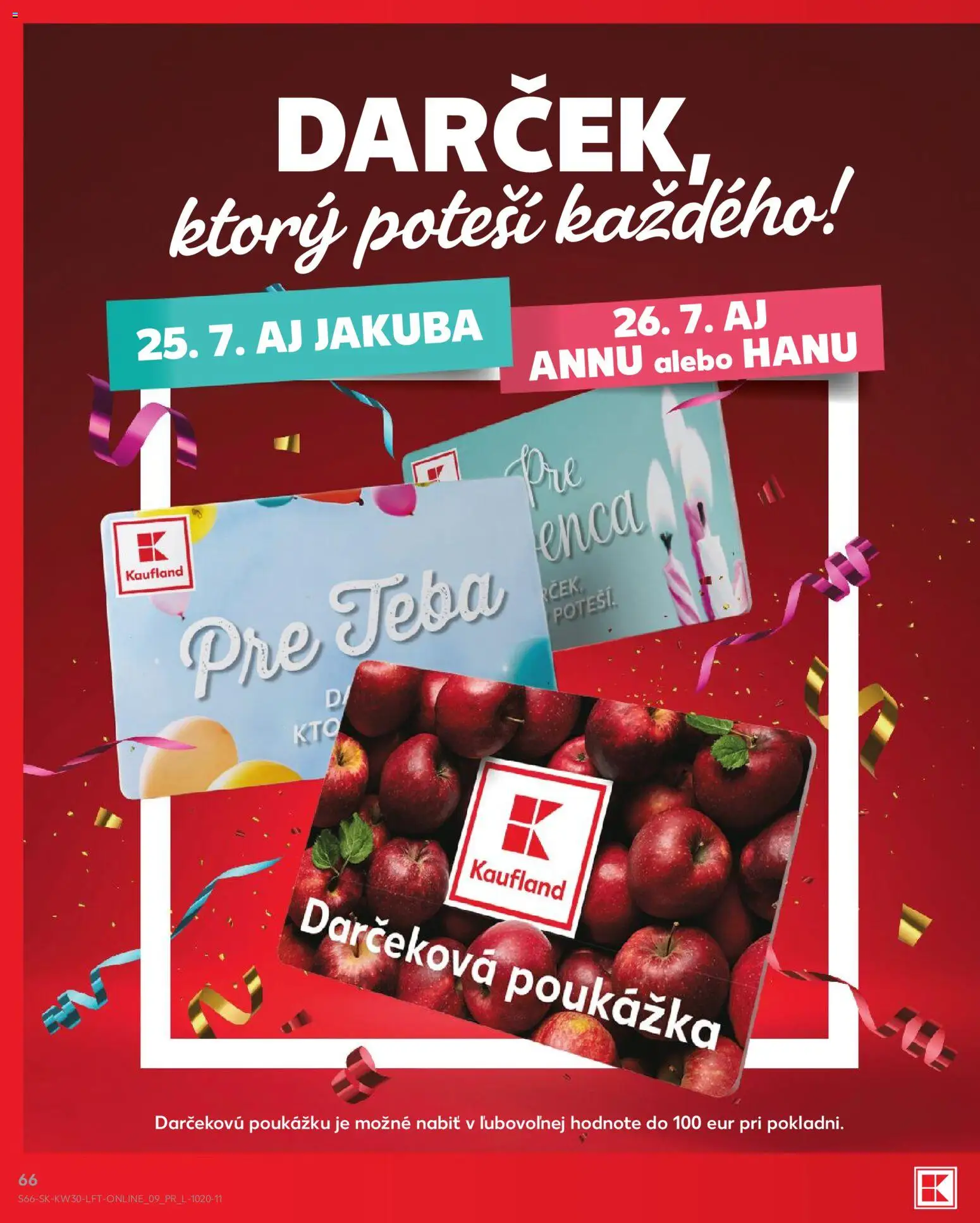 Kaufland SK akciós ujság - amely érvényes a következő dátumtól: 2026.07.23. | Oldal: 66