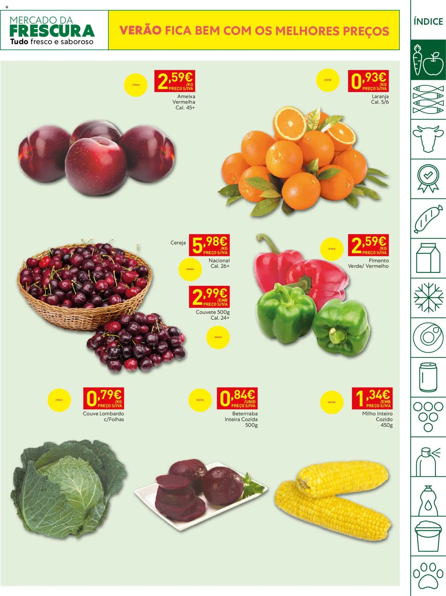 Recheio folheto Madeira │ válido de 16.06.2026 | Página: 3 | Produtos: Cereja, Milho, Couve