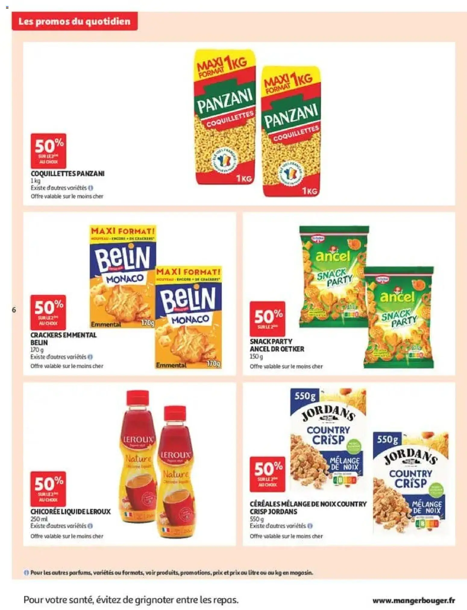 {H1} | Page: 6 | Produits: Mélange De Noix, Crackers, Emmental, Noix