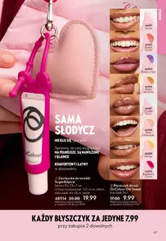 Pogląd oferty "Oriflame Katalog 7 2026" - ważna od 06.05.2026 | Strona: 97 | Produkty: Mango, Makijaż, Błyszczyk, Torebki