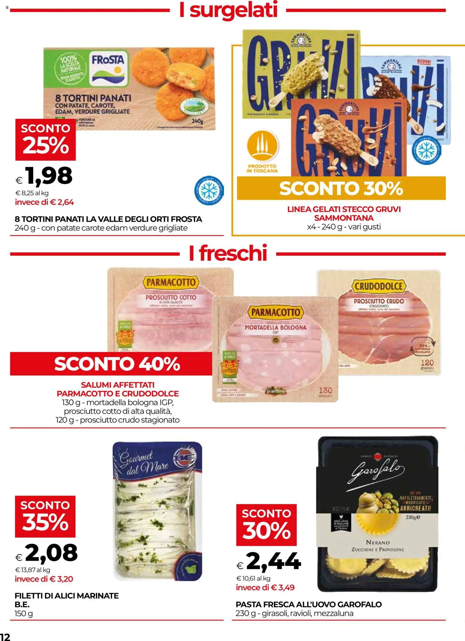 Volantino COOP del 03/09/2026 | Pagina: 12 | Prodotti: Garofalo, Patate, Prosciutto, Mortadella