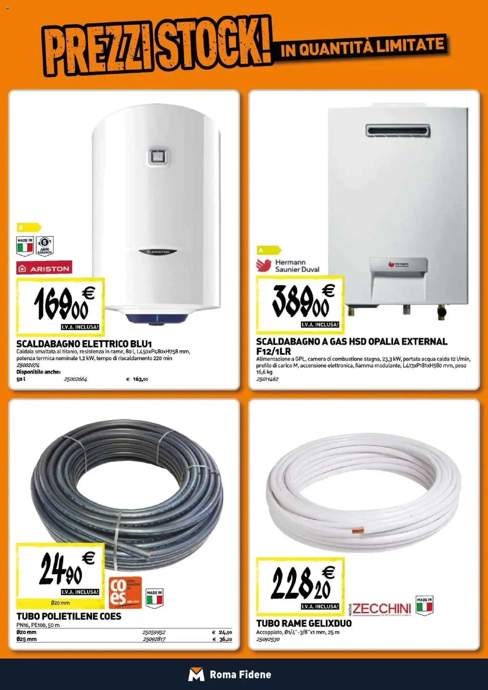 Volantino TECNOMAT del 12.03.2026 | Pagina: 7 | Prodotti: Scaldabagno, Caldaia, Acqua, Tubo