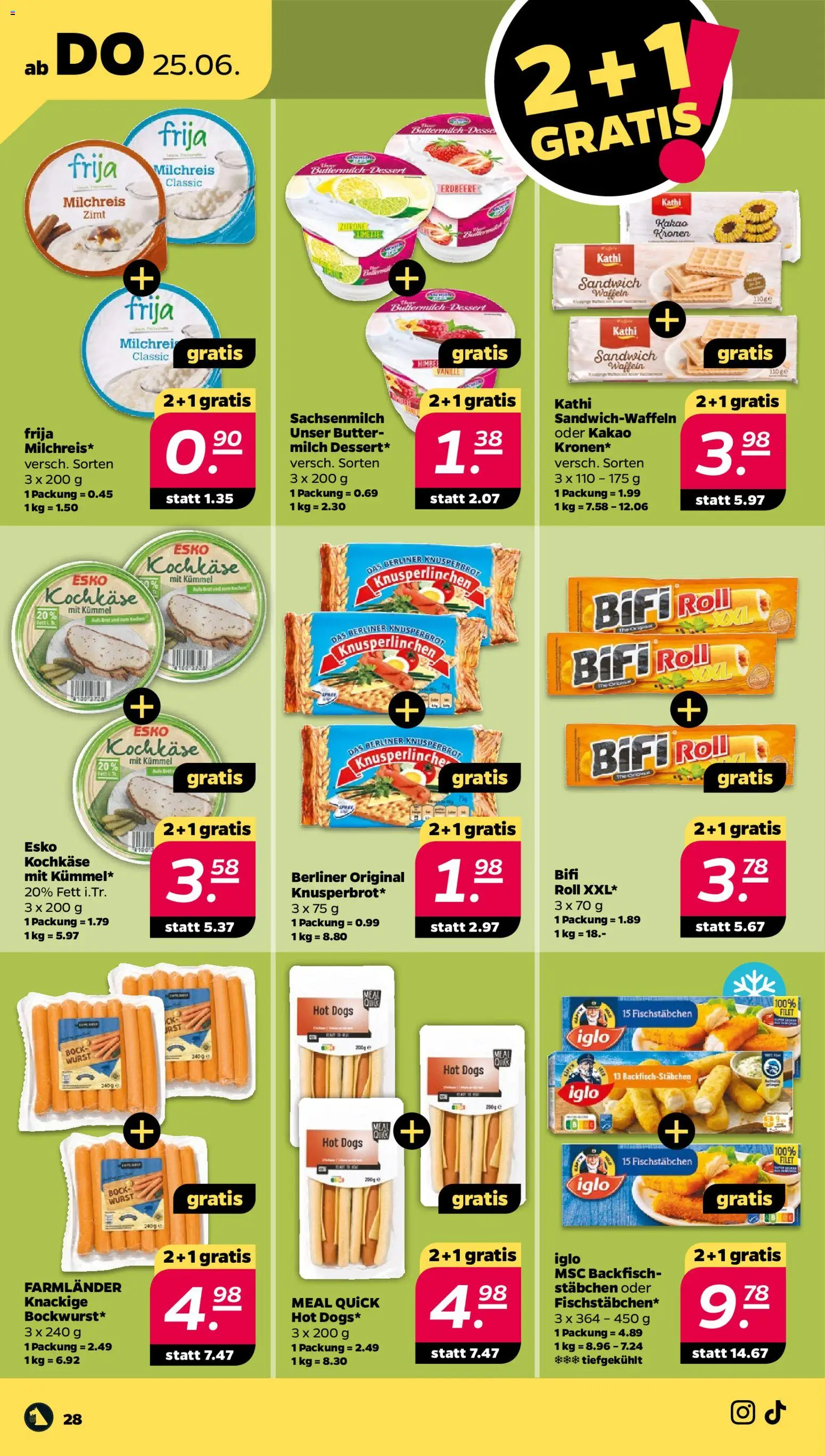 Netto Prospekt – gültig ab 22.06.2026 | Seite: 32 | Produkte: Butter, Fischstabchen, Zitrone, Limette