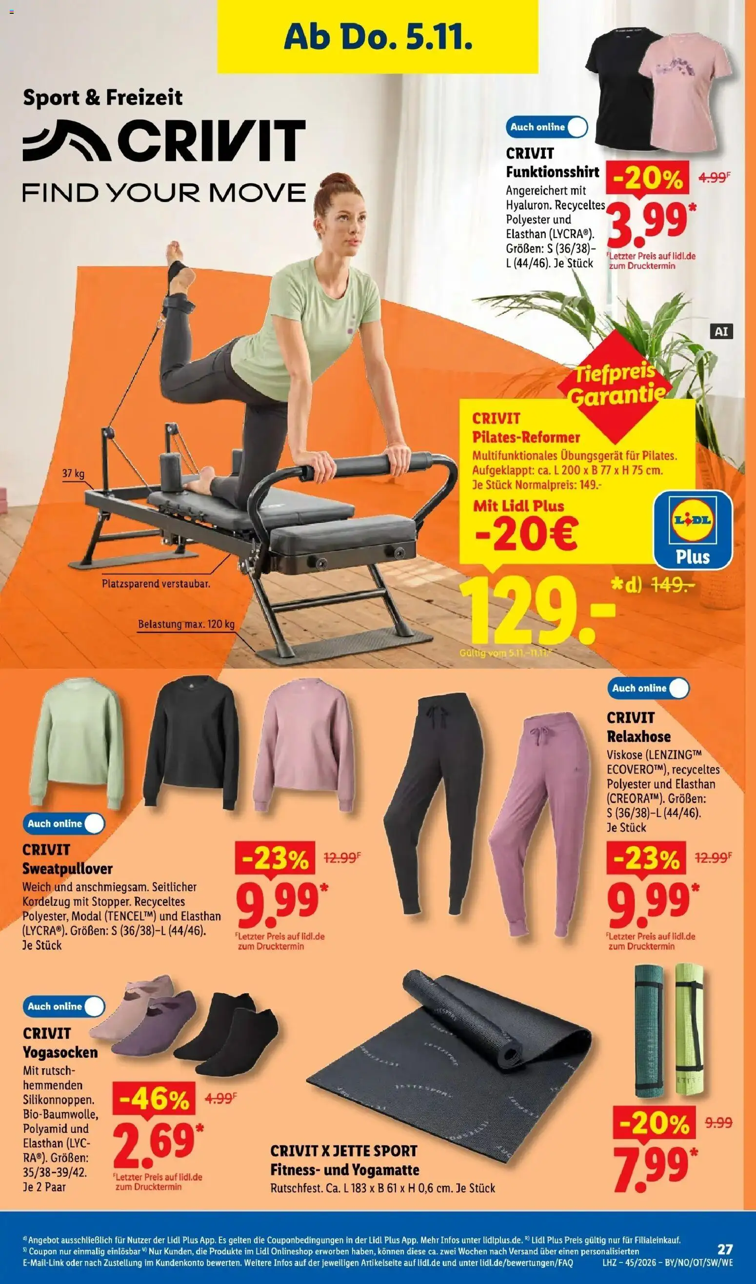 Lidl Prospekt Bad Rothenfelde (ab 02.11.2026) zum Blättern » Angebote | Seite: 43 | Produkte: Sweatshirt, T-Shirt