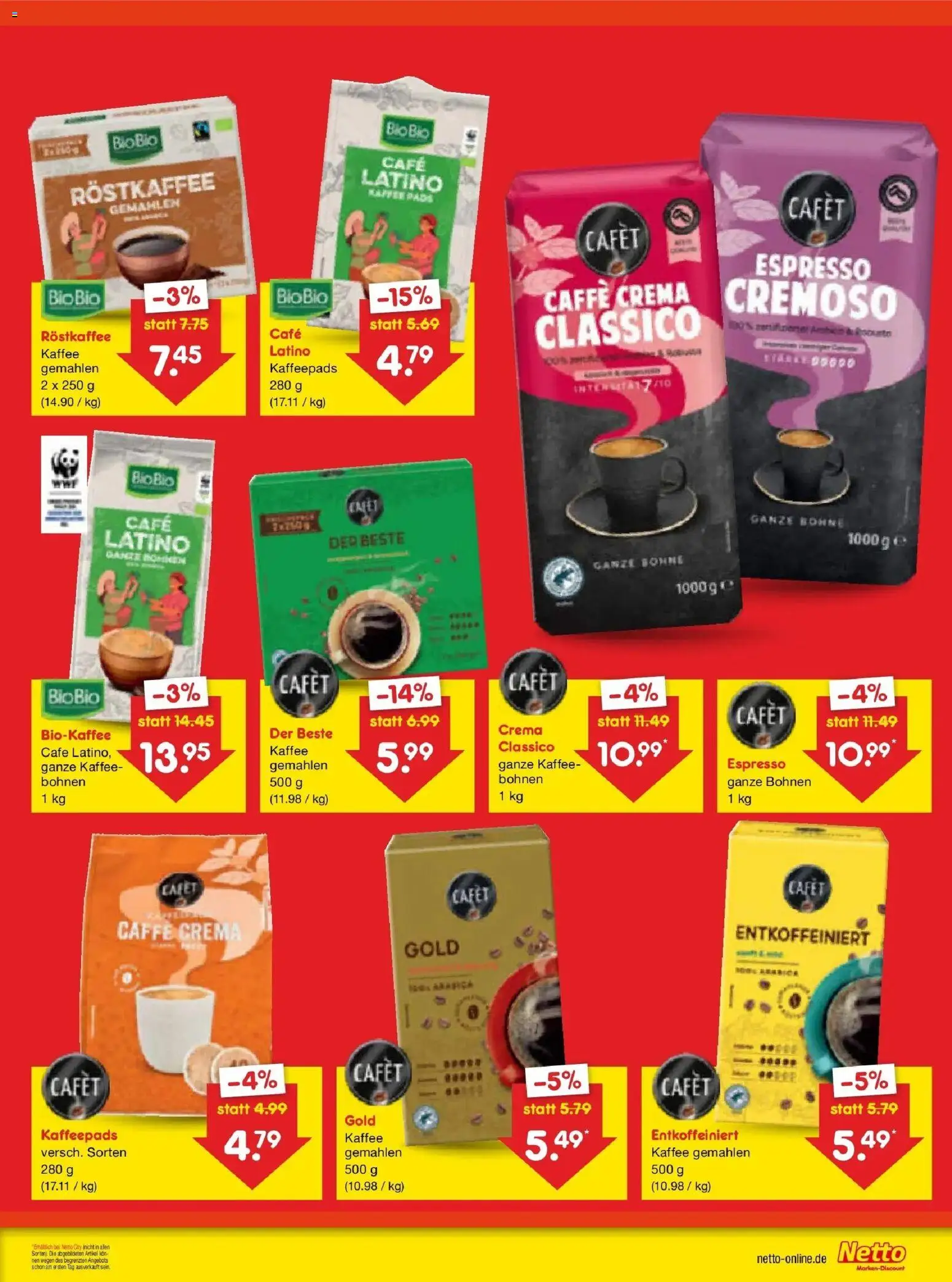 Netto Marken-Discount Prospekt Pirna – gültig ab 03.08.2026 | Seite: 5 | Produkte: Kaffeepads, Kaffee