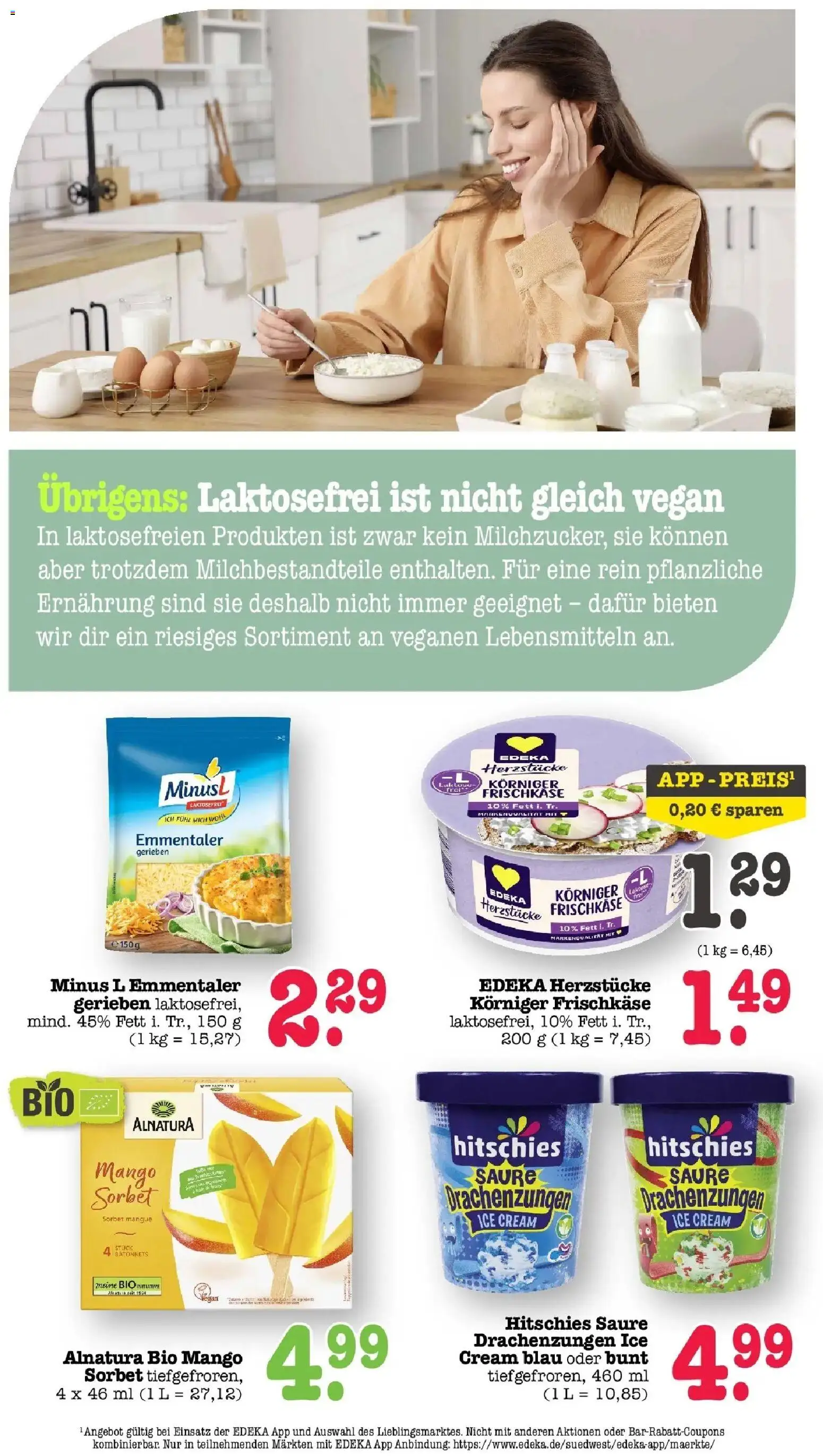 E center Prospekt Karlsruhe (ab 24.08.2026) zum Blättern | Seite: 39 | Produkte: Mango, Frischkase