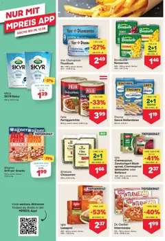 MPREIS Pfunds ab 30.07.2026 gültig | Seite: 8 | Produkte: Pasta, Fertiggerichte, Chili, Creme