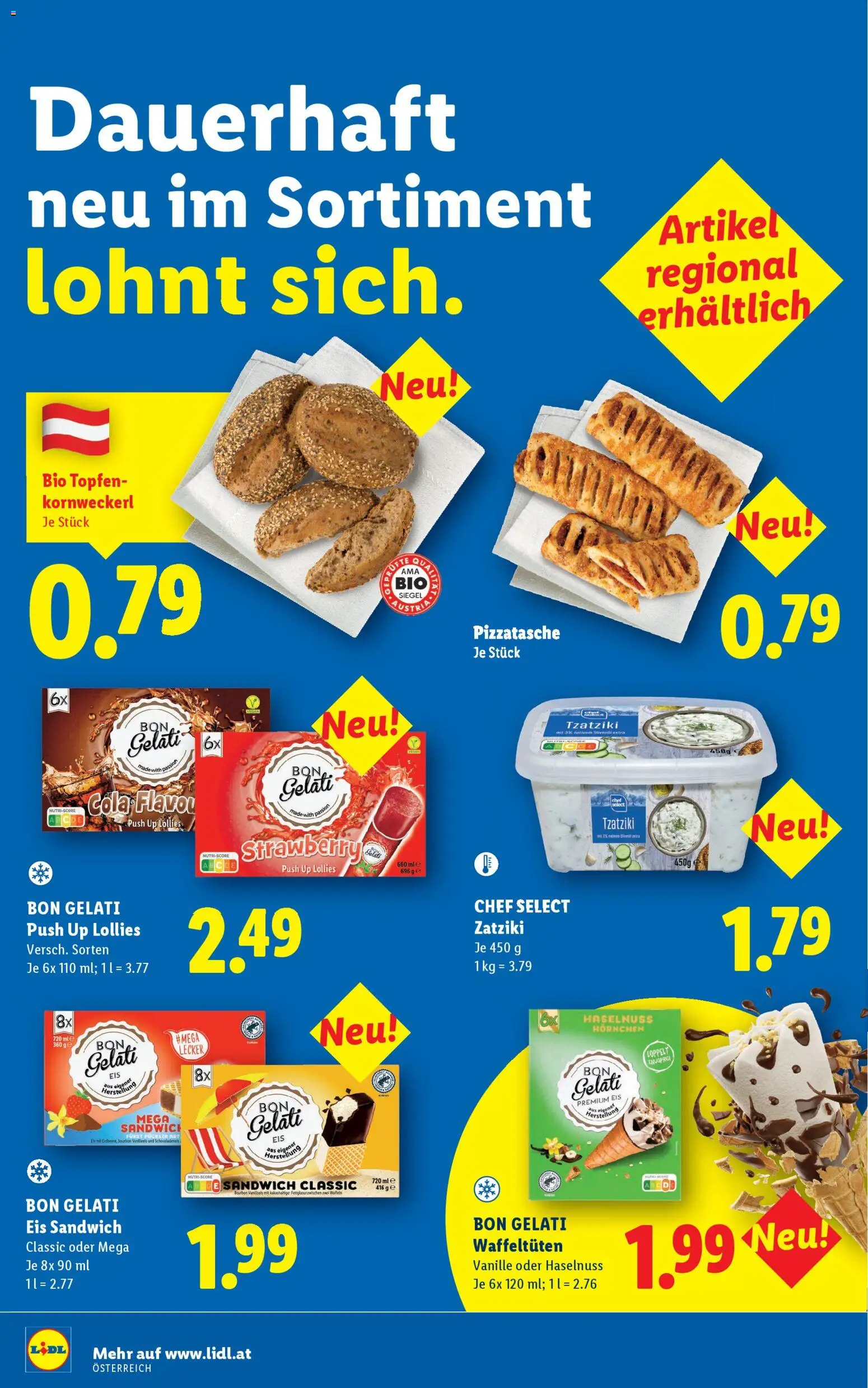 Lidl Flugblatt - Oberpullendorf, Güssing, Oberwart gültig ab 23.04.2026 | Seite: 51 | Produkte: Eis, Bourbon