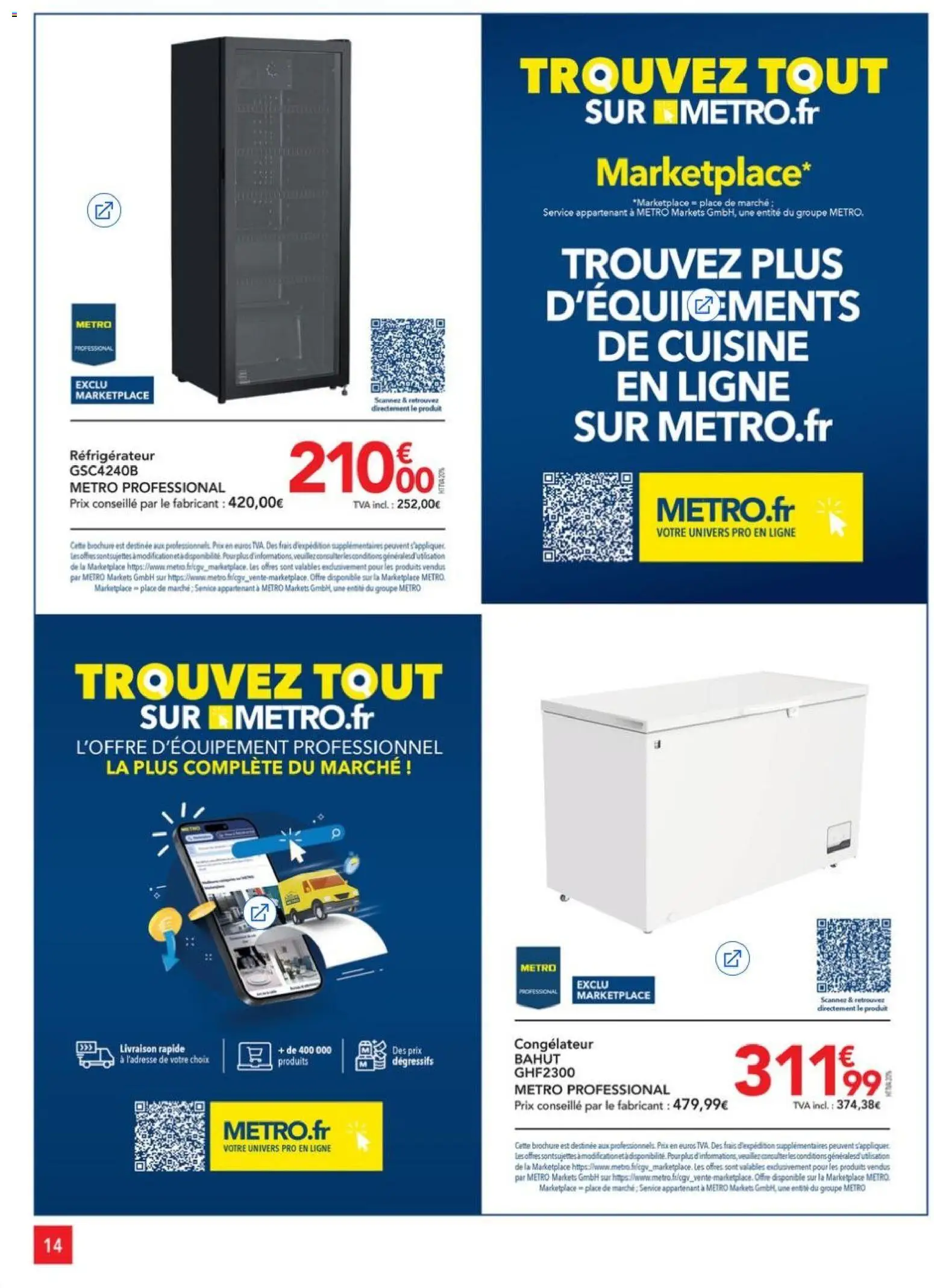 {H1} | Page: 14 | Produits: Réfrigérateur, Congélateur
