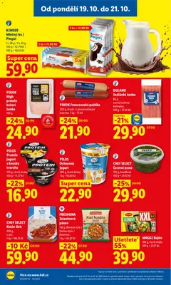 Náhled letáku PILOS Protein jogurt s kousky tvarohu, 150 g, různé druhy, 100 g = 11,27 Kč od 19.10.2026 | Strana: 28