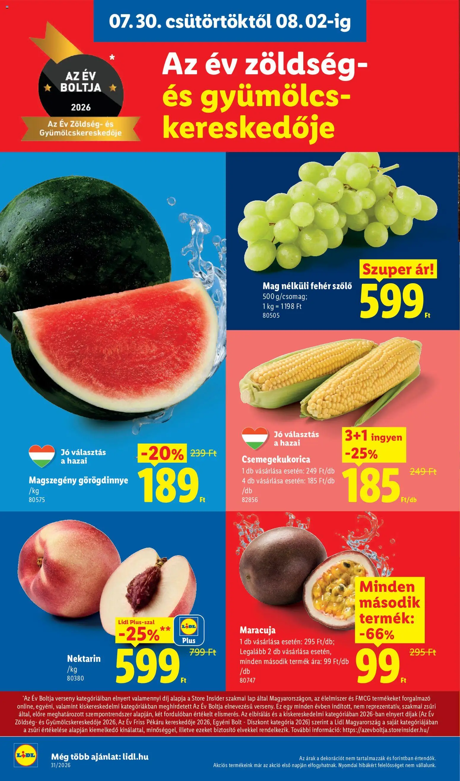 Lidl akciós ujság - amely érvényes a következő dátumtól: 2026.07.30. | Oldal: 4