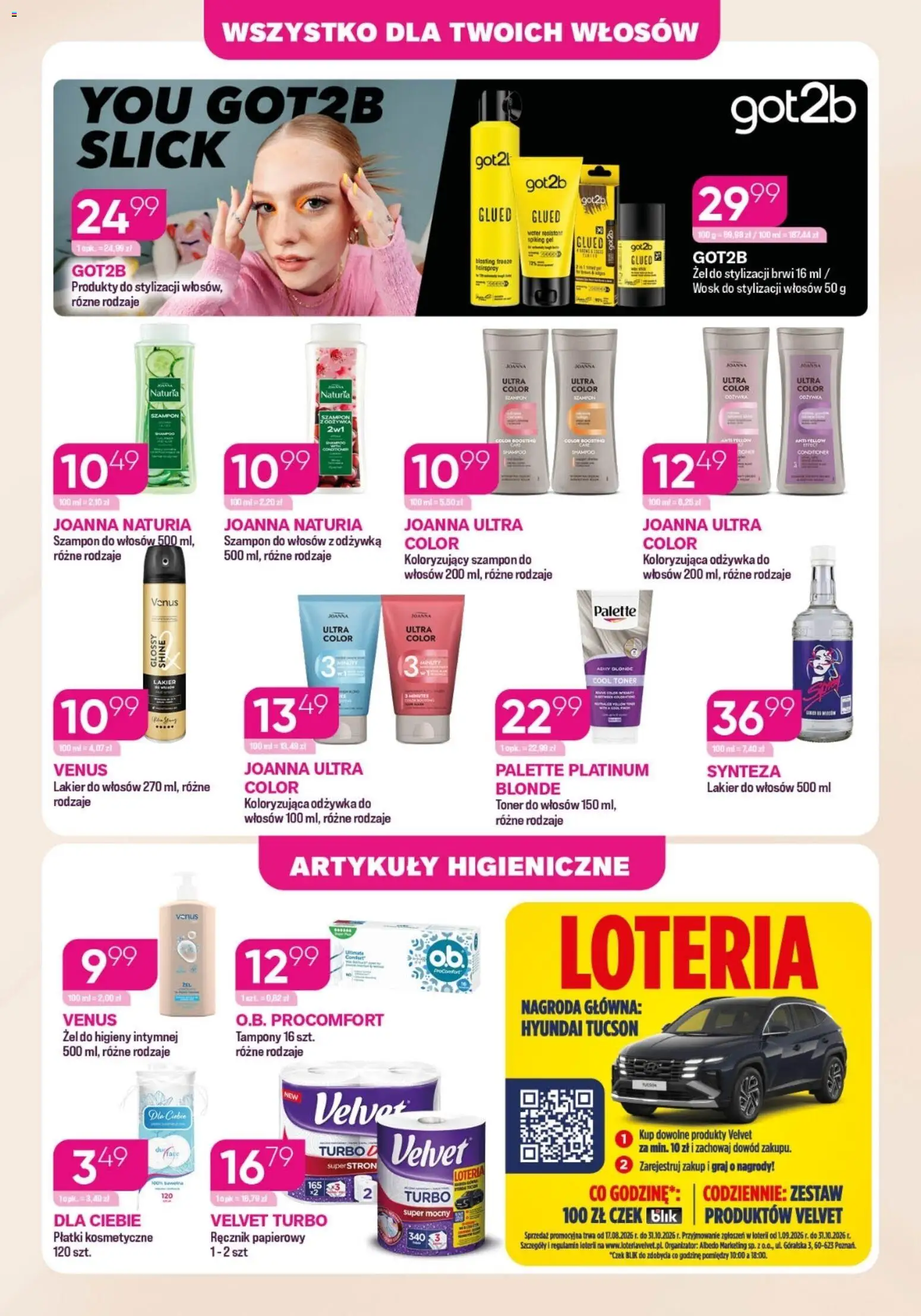 Koliber gazetka od 10.09.2026 | Strona: 5 | Produkty: Szampon do włosów, Szampon, Płatki kosmetyczne, Ręcznik papierowy
