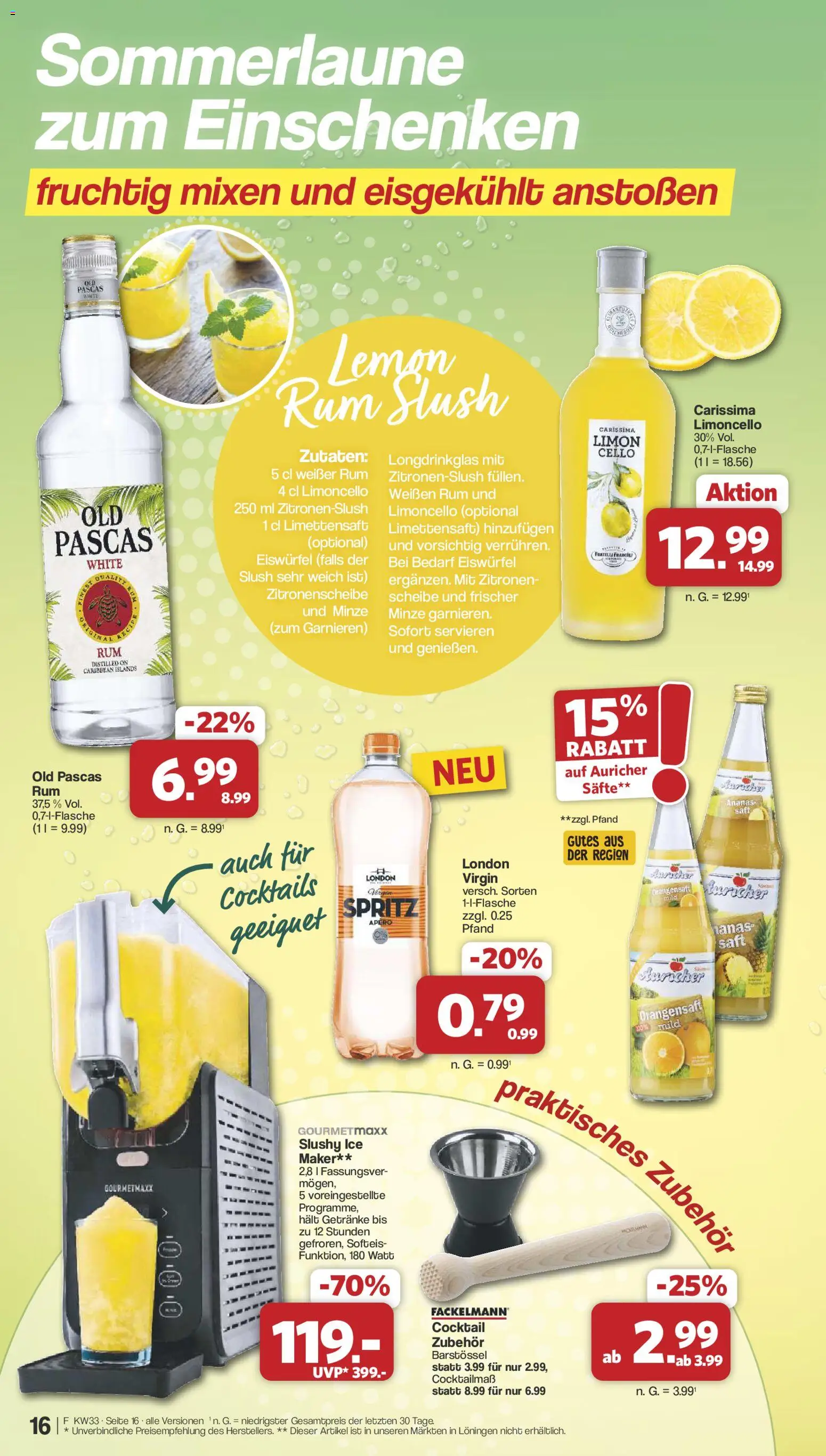 Famila Nordwest Prospekt – gültig ab 10.08.2026 | Seite: 18 | Produkte: Ananas, Orangensaft, Limoncello, Saft