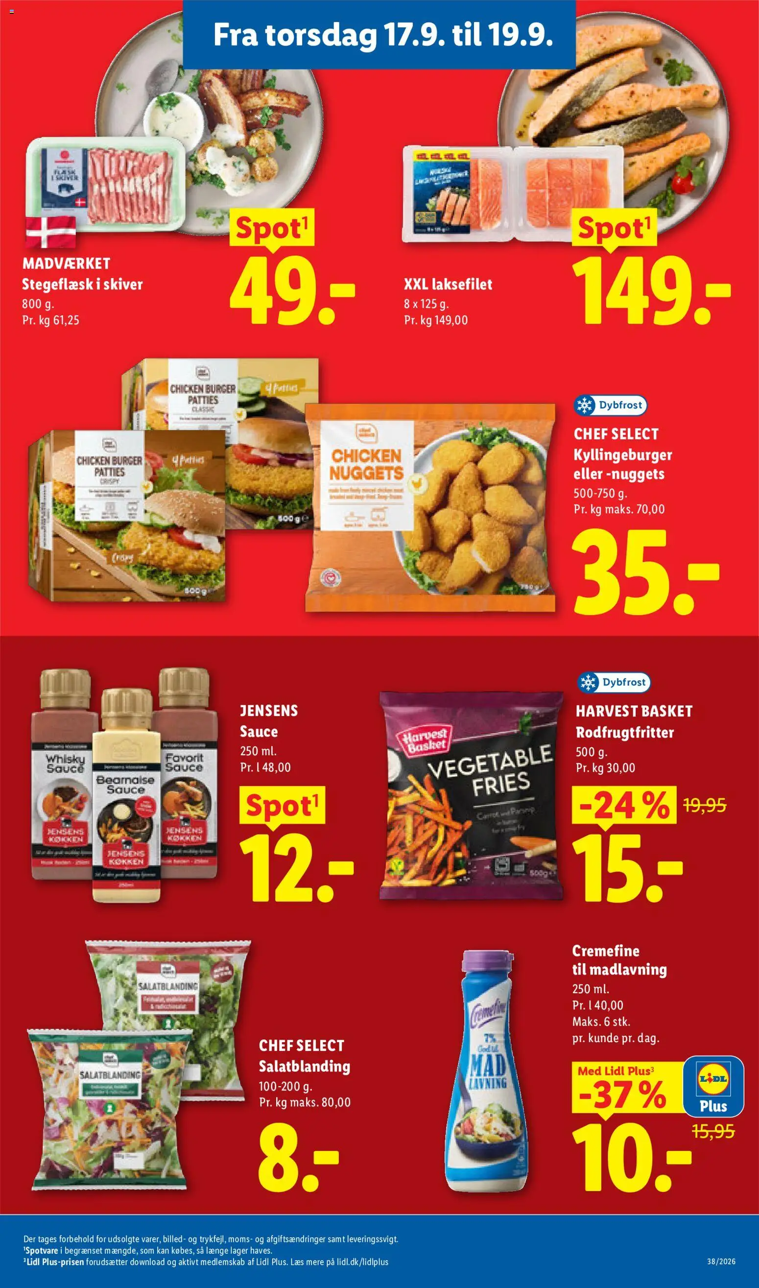 Lidl tilbudsavis – gyldig fra 13/09/2026 | Side: 4 | Produkter: Nuggets, Whisky, Søm