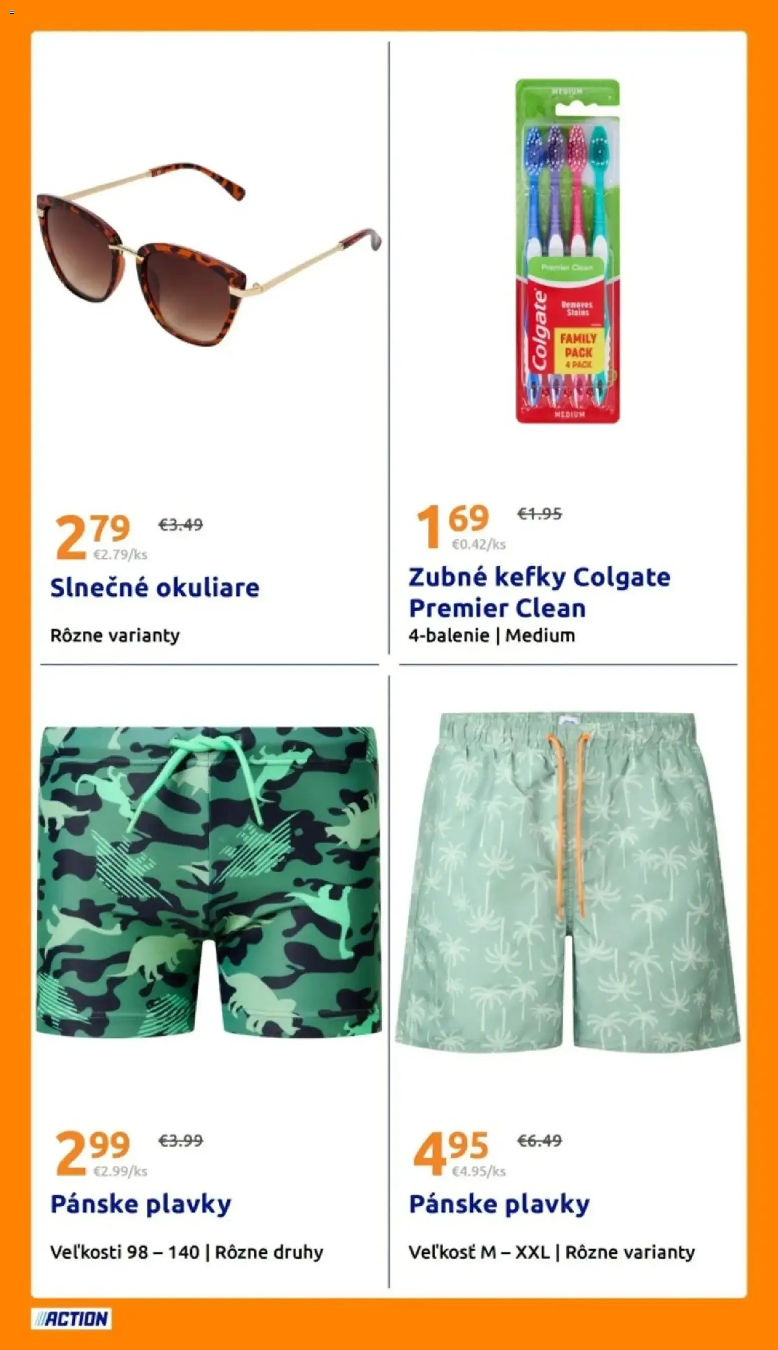 Nové Action akcie – leták je platný od 03.06.2026 | Strana: 23 | Produkty: Plavky, Okuliare, Pánske plavky