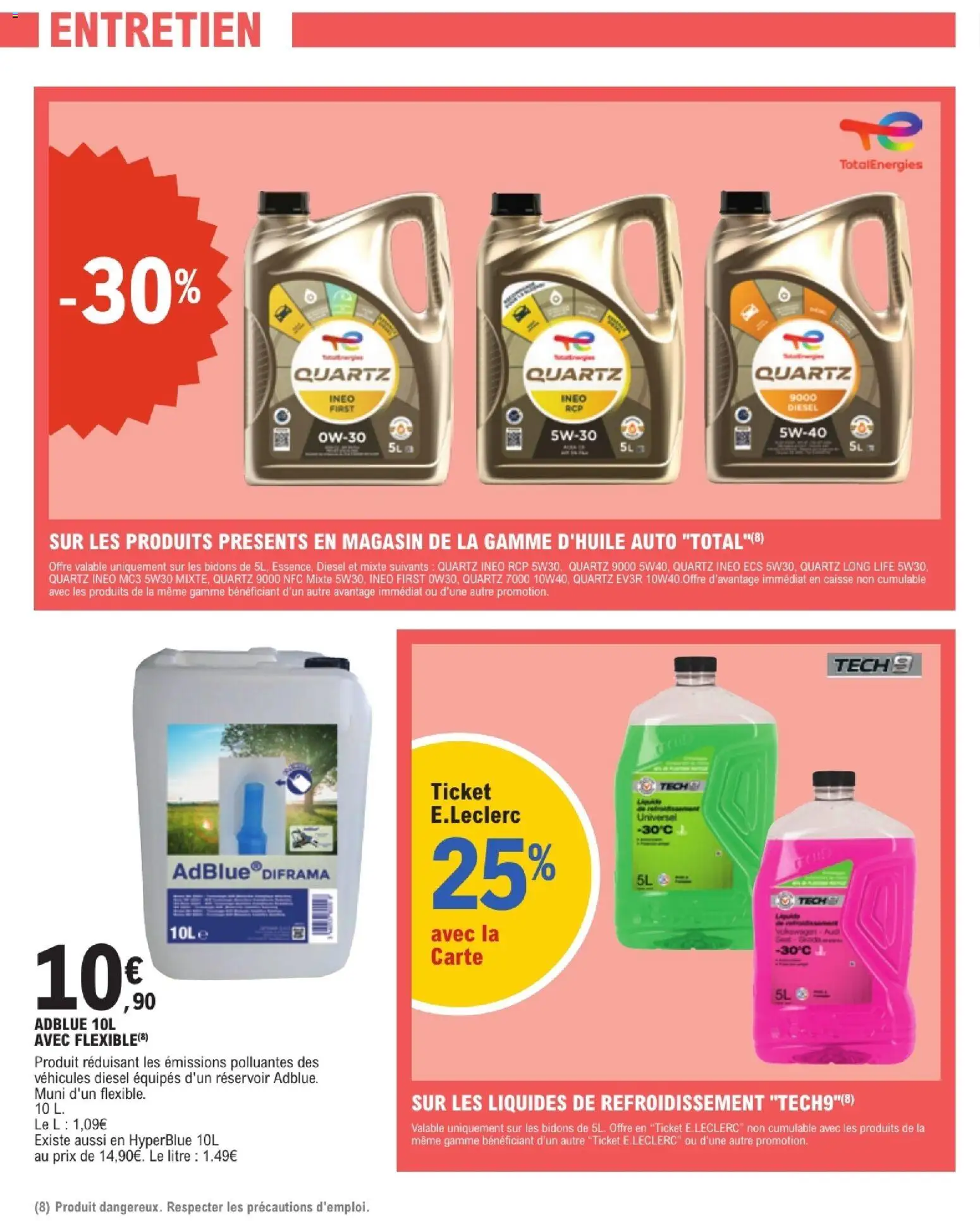 {H1} | Page: 5 | Produits: AdBlue, Liquide de refroidissement