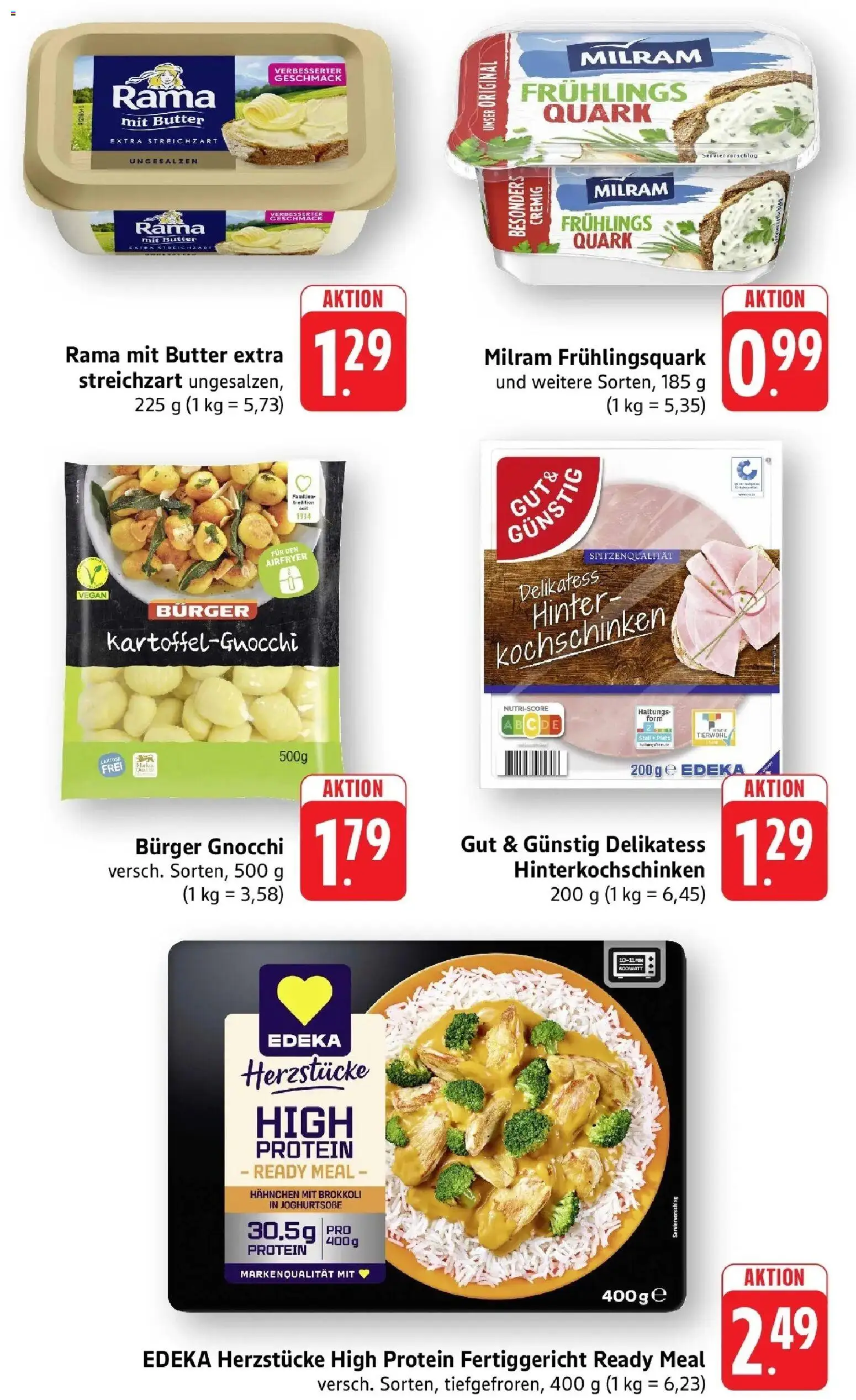 nah & gut Prospekt Gengenbach – gültig ab 17.08.2026 | Seite: 5 | Produkte: Gnocchi, Rama, Burger, Brokkoli
