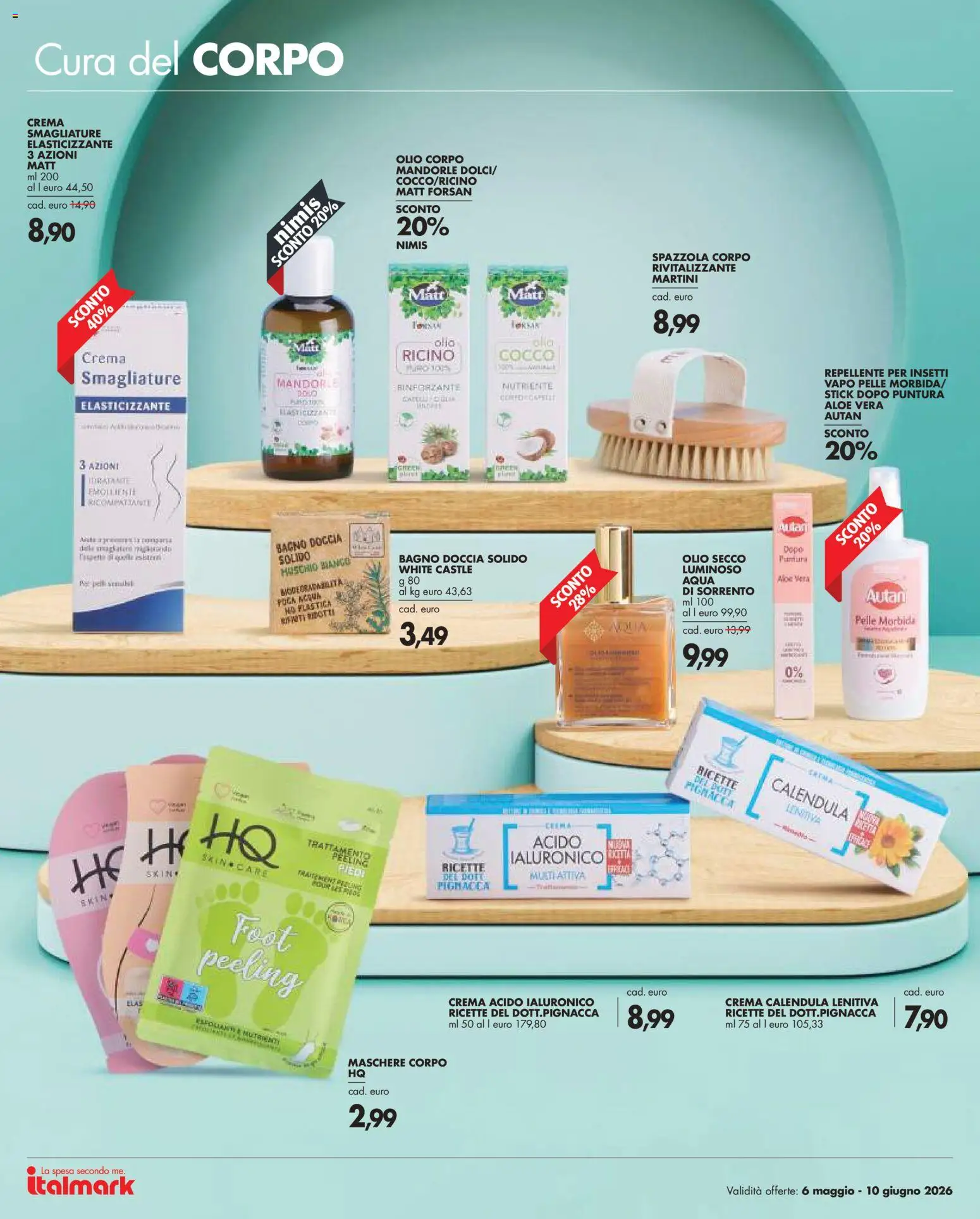Volantino Italmark del 06.05.2026 | Pagina: 4 | Prodotti: Crema, Olio corpo, Cocco, Aloe vera