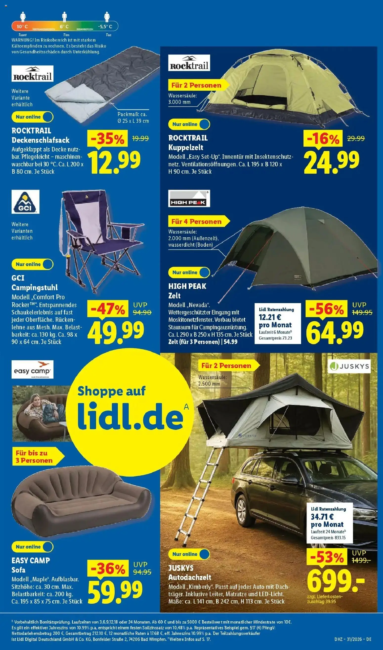 Lidl Prospekt Senftenberg – gültig ab 27.07.2026 | Seite: 53 | Produkte: Matratze, Decke, Sofa, Bad
