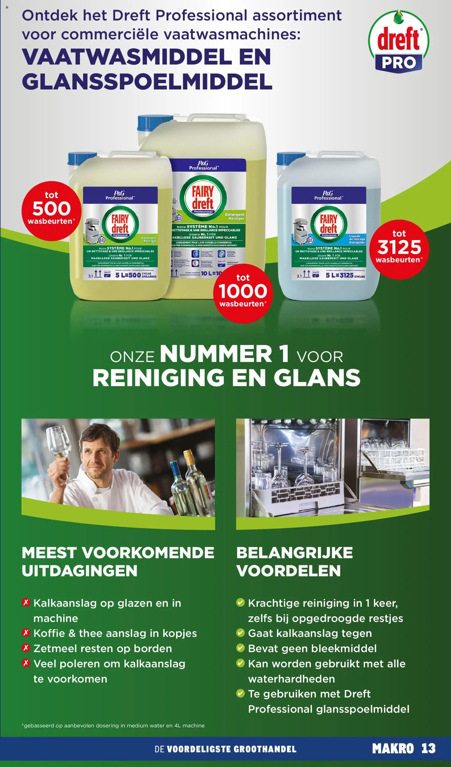 {H1} | Pagina: 13 | Producten: Vaatwasmiddel, Koffie, Bleekmiddel, Water