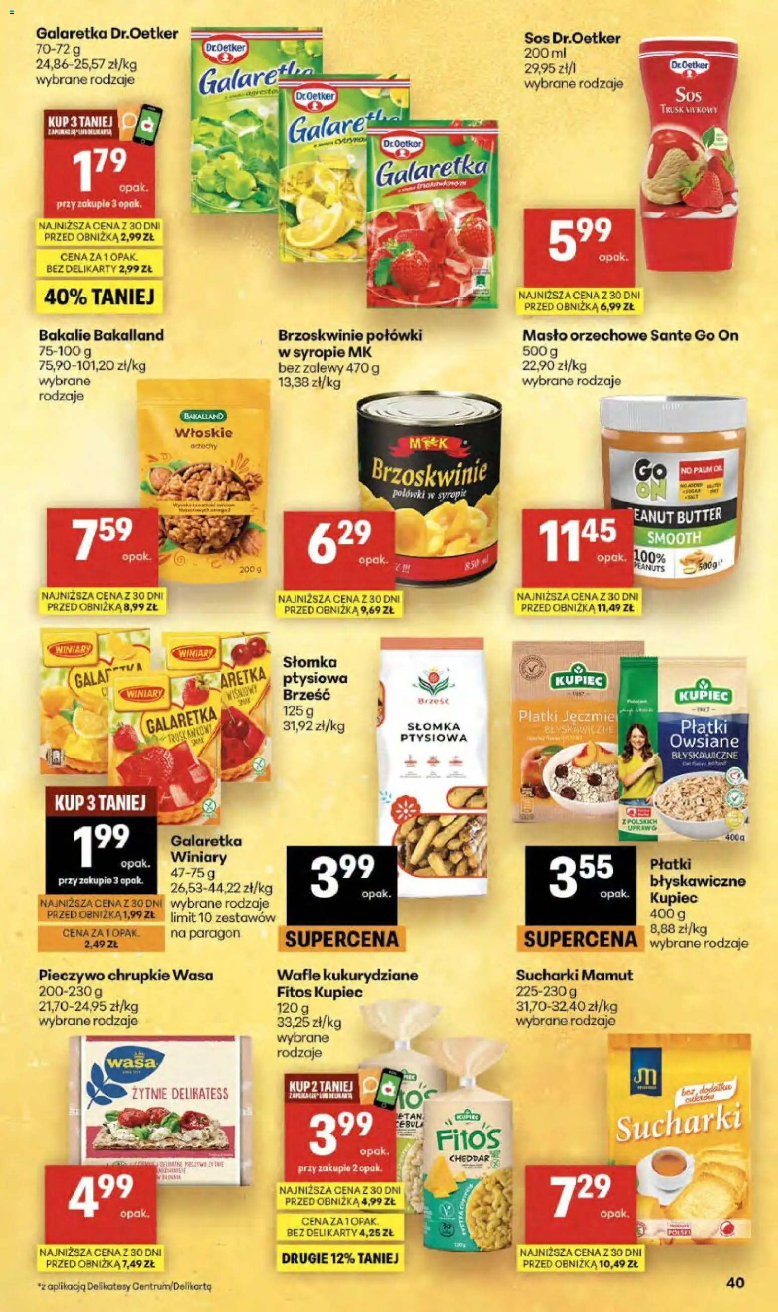 Delikatesy Centrum gazetka od 03.06.2026 | Strona: 40 | Produkty: Pieczywo, Wafle, Pieczywo chrupkie, Delikatesy