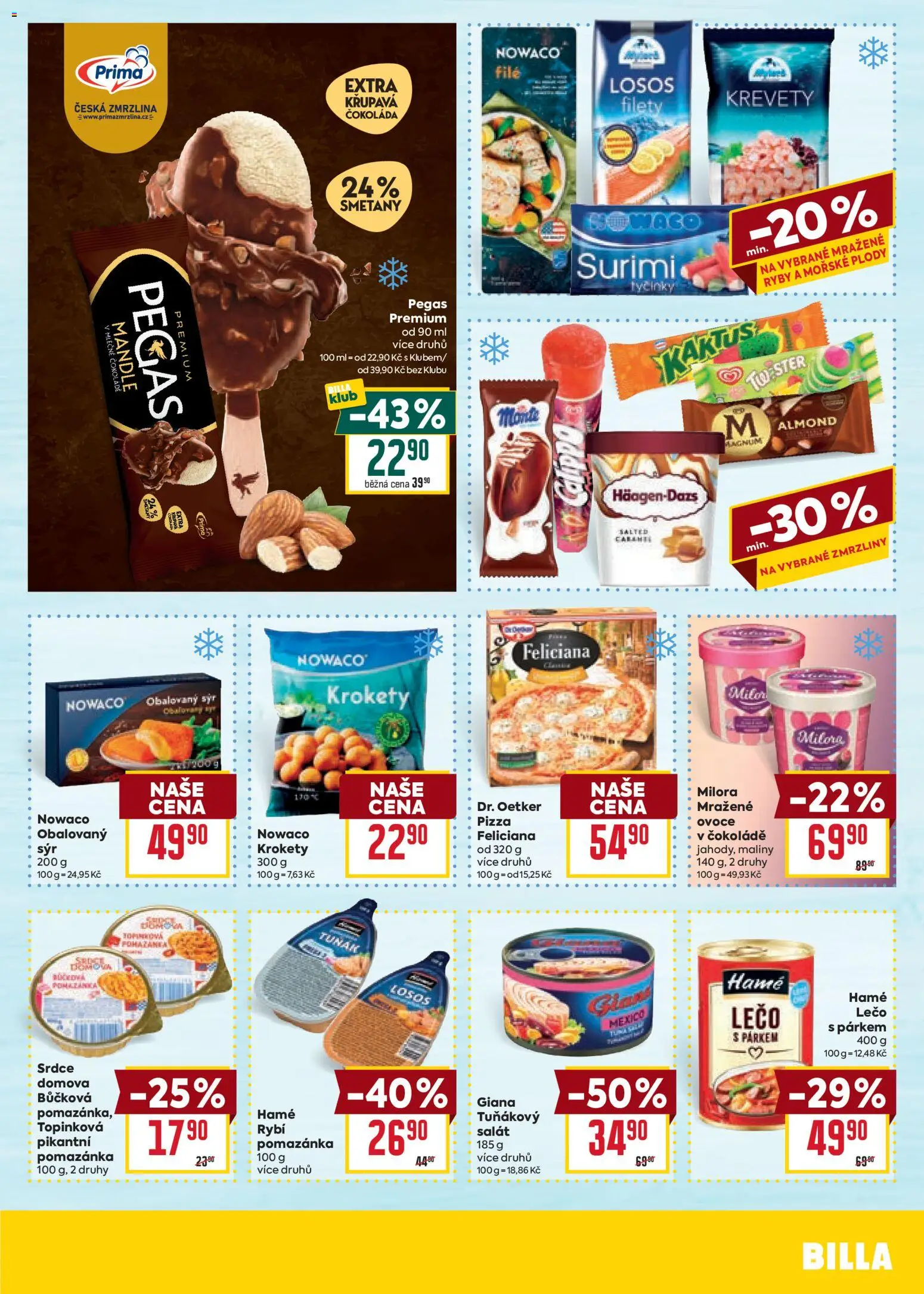 Billa Velký leták od 02.09.2026 | Strana: 23 | Produkty: Čokoláda, Maliny, Pomazánka, Tuňákový salát
