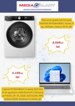 Ofertele Media Galaxy valabile de la 08.10.2026 | Pagină: 3 | Produse: Laptop, Mașină De Spălat
