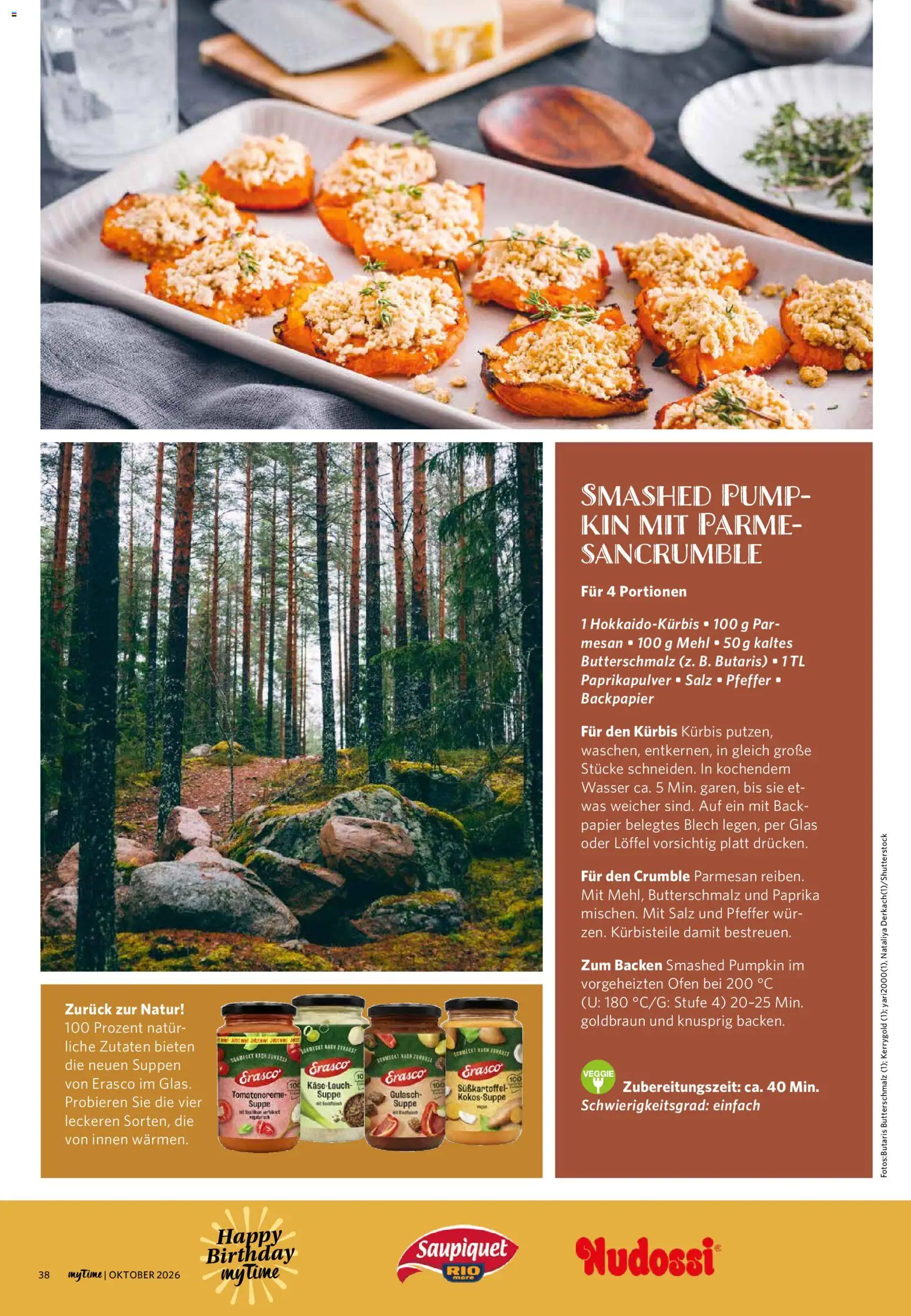 Famila Nordwest myTime Oktober 2026 – gültig ab 01.10.2026 | Seite: 38 | Produkte: Ofen, Wasser, Gulasch, Kürbis