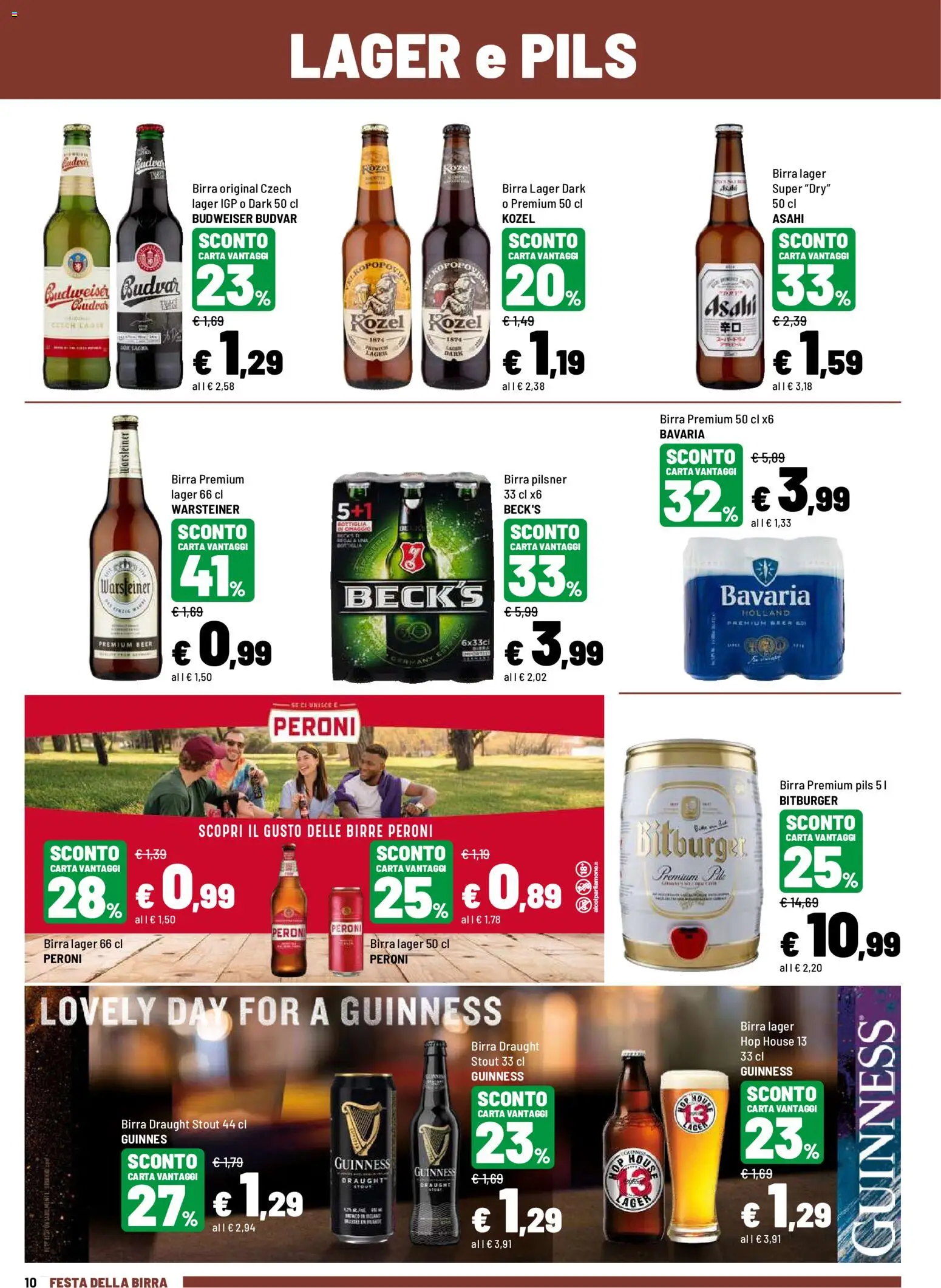Volantino Iper del 27/07/2026 | Pagina: 9 | Prodotti: Birra, Bottiglia