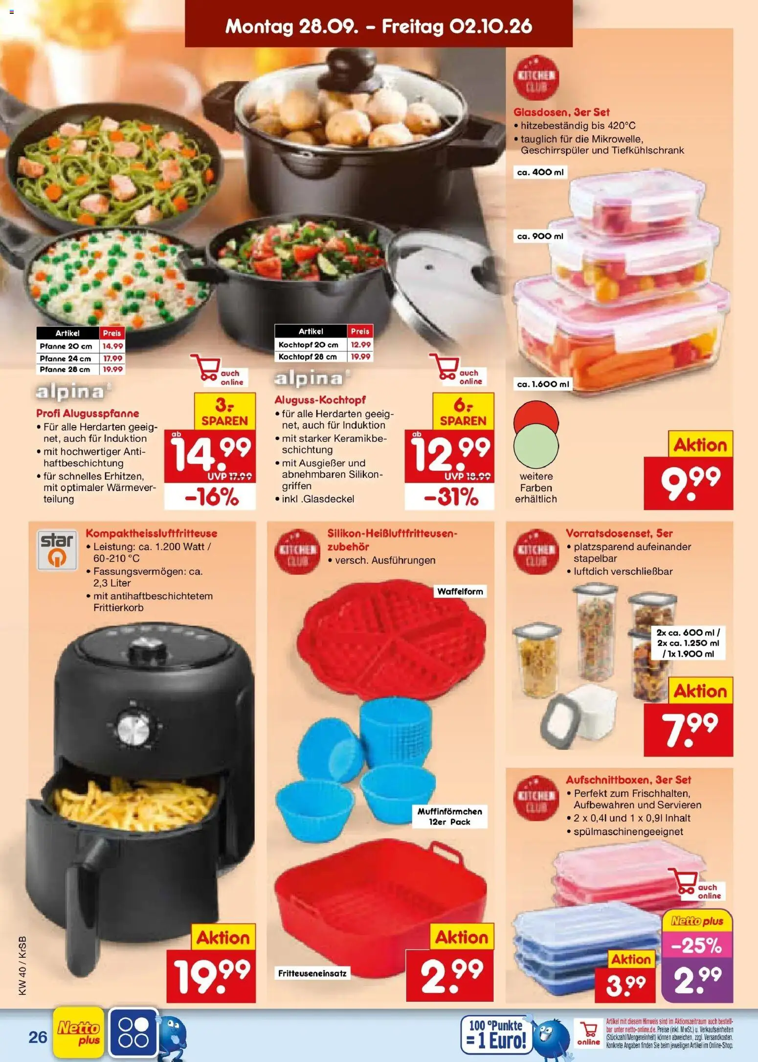 Netto Marken-Discount Prospekt Jüchen – gültig ab 28.09.2026 | Seite: 38 | Produkte: Geschirrspüler