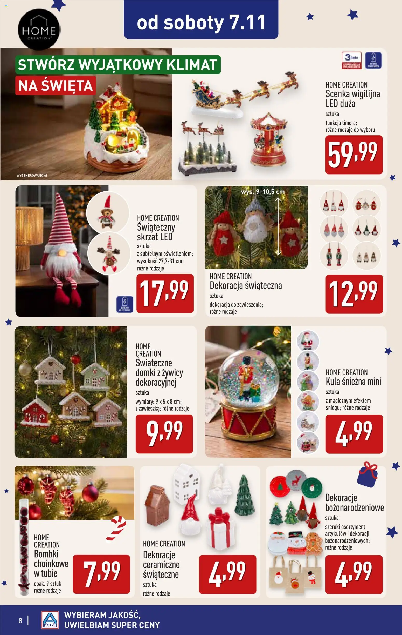 Aldi gazetka - Katalog dekoracyjny od 28.10.2026 | Strona: 8 | Produkty: Dekoracje