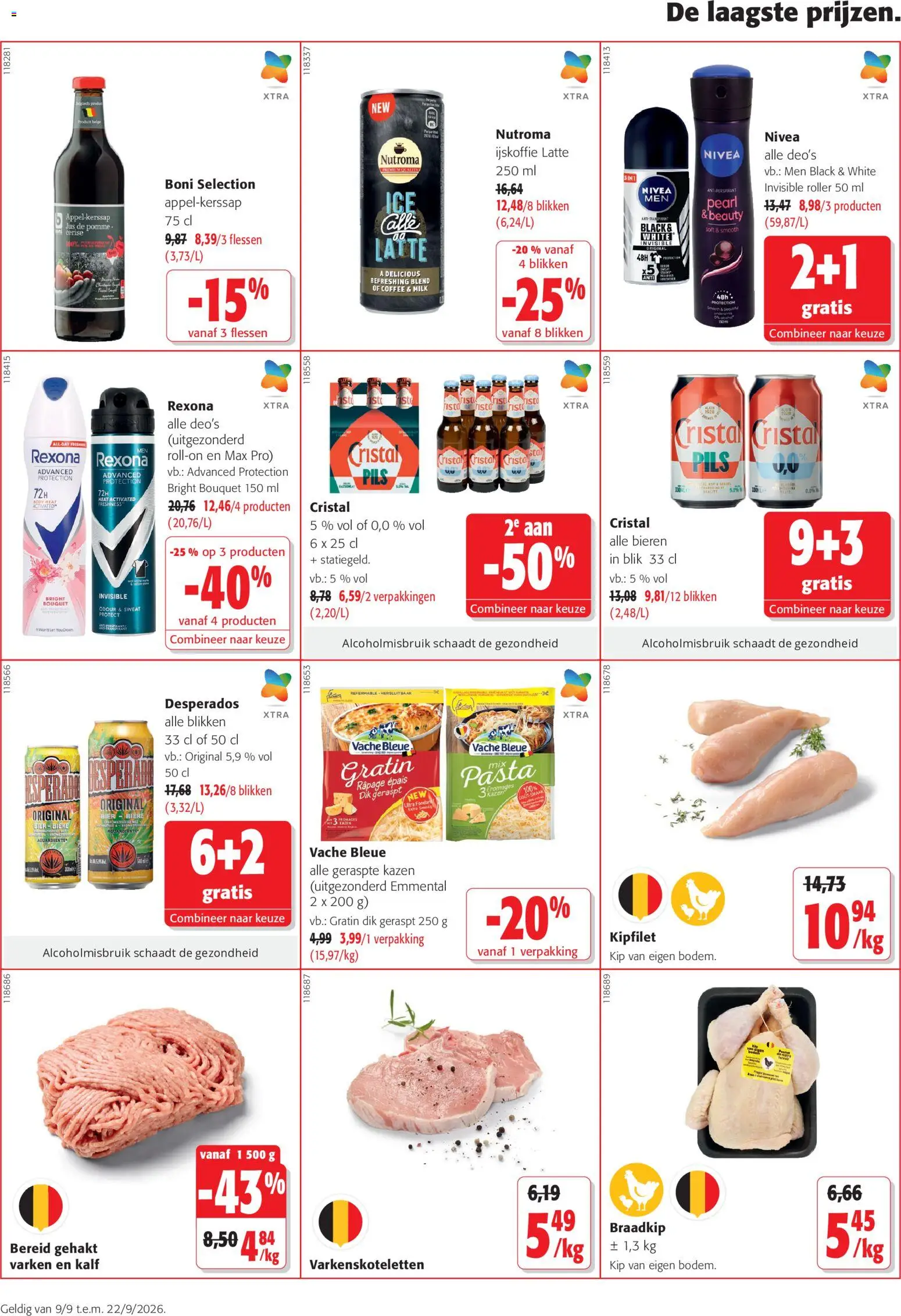 {H1} | Pagina: 18 | Producten: Gehakt, Bier, Pasta, Antitranspirant