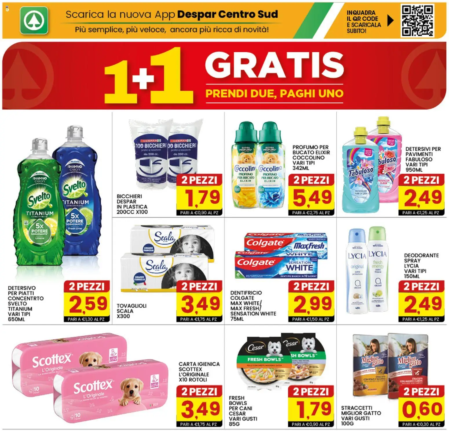 Volantino Interspar del 08.06.2026 | Pagina: 5 | Prodotti: Carta igienica, Deodorante, Dentifricio, Limone