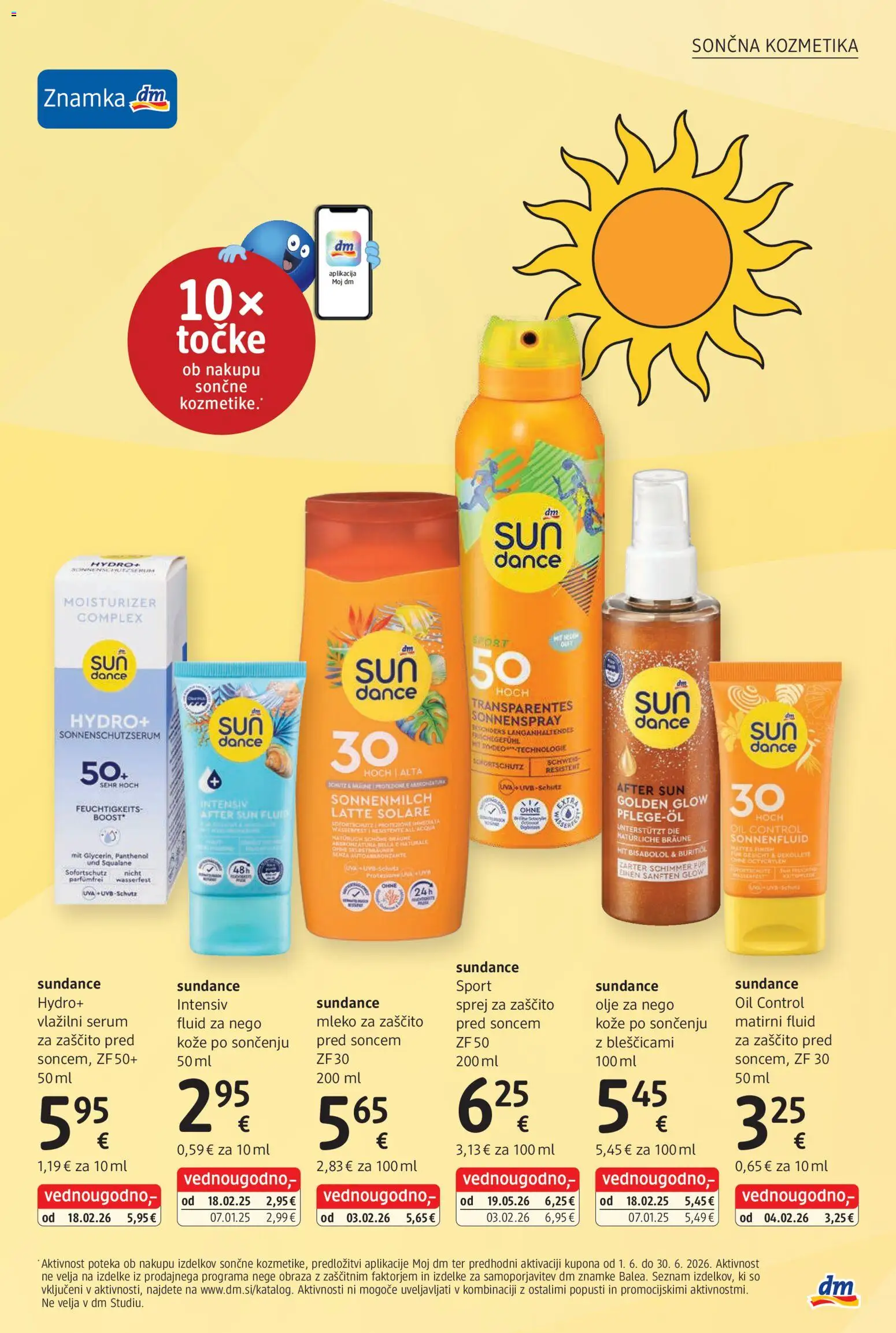 Novi DM Drogerie Markt katalog ponudbe – veljaven od 01.06.2026 | Stran: 7 | Izdelki: Sončna kozmetika, Mleko, Olje