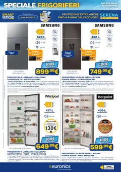 Anteprima del volantino Euronics volantino Frigoriferi valido a partire dal 30/07/2026 | Pagina: 11 | Prodotti: Microonde, Freezer, Congelatore, Samsung