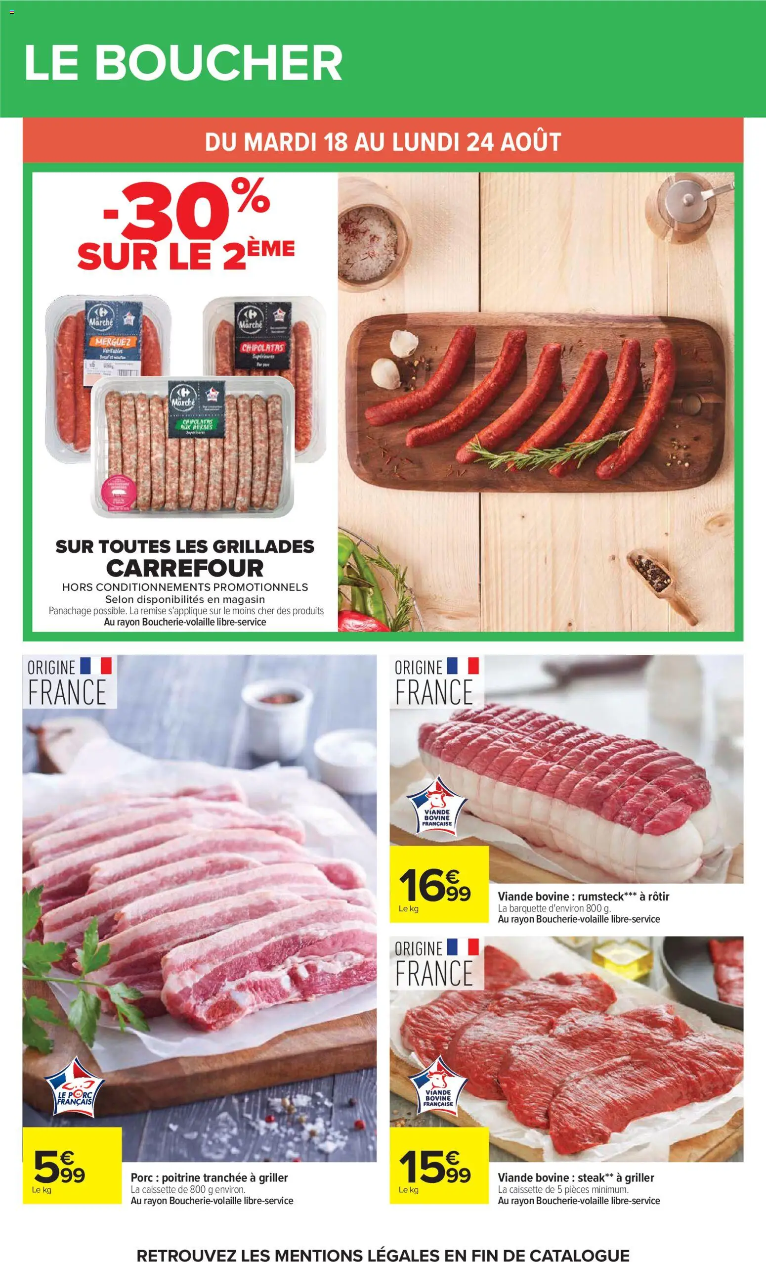 {H1} | Page: 17 | Produits: Steak, Chipolatas, Viande, Viande bovine