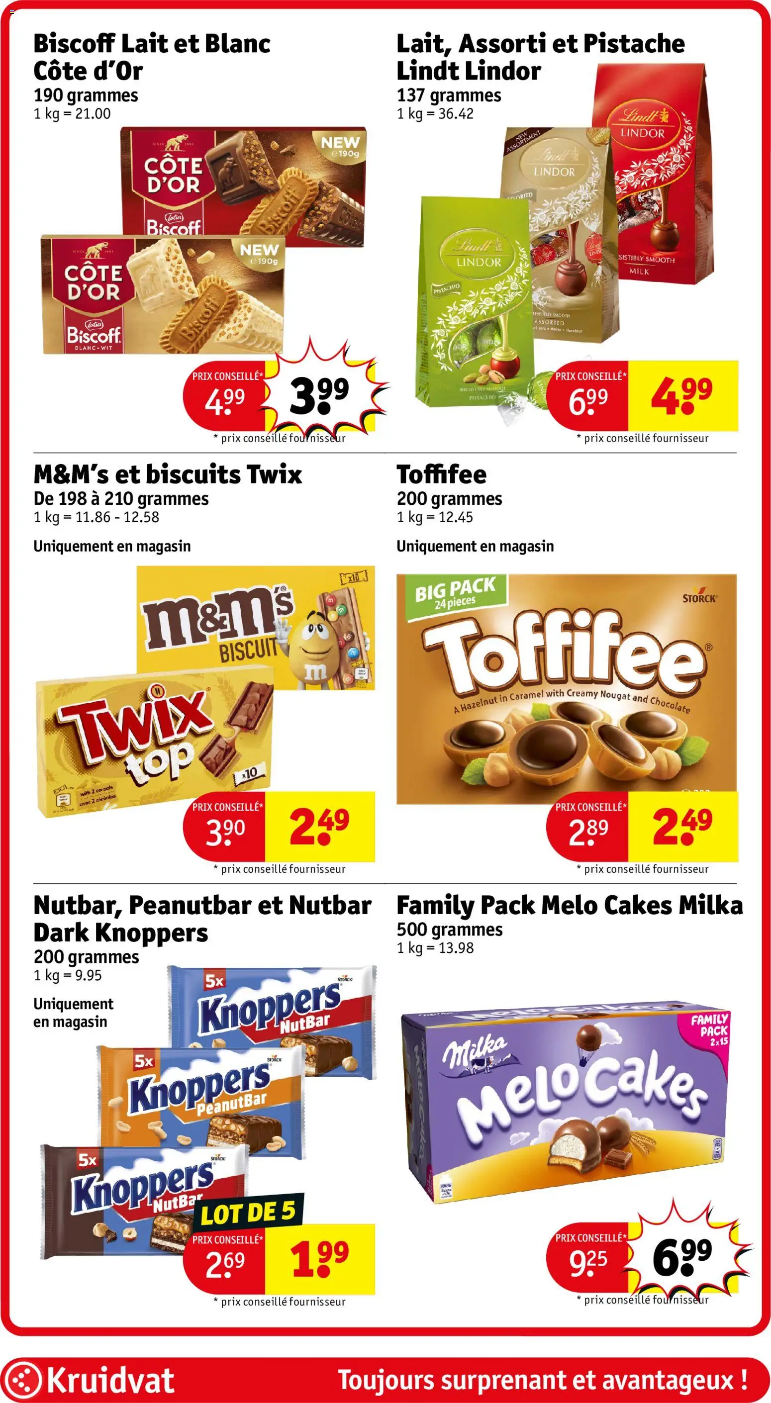 {H1} | Pagina: 71 | Producten: Twix, Lindt, Lindor, Lotus
