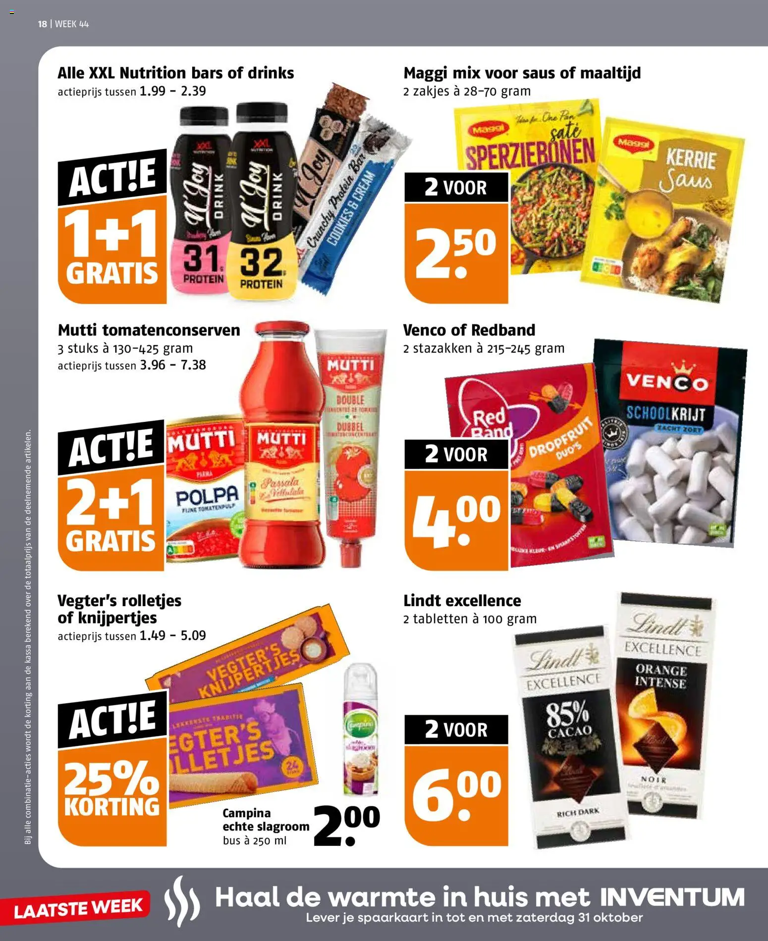 {H1} | Pagina: 18 | Producten: Cacao, Lindt, Saus, Zout